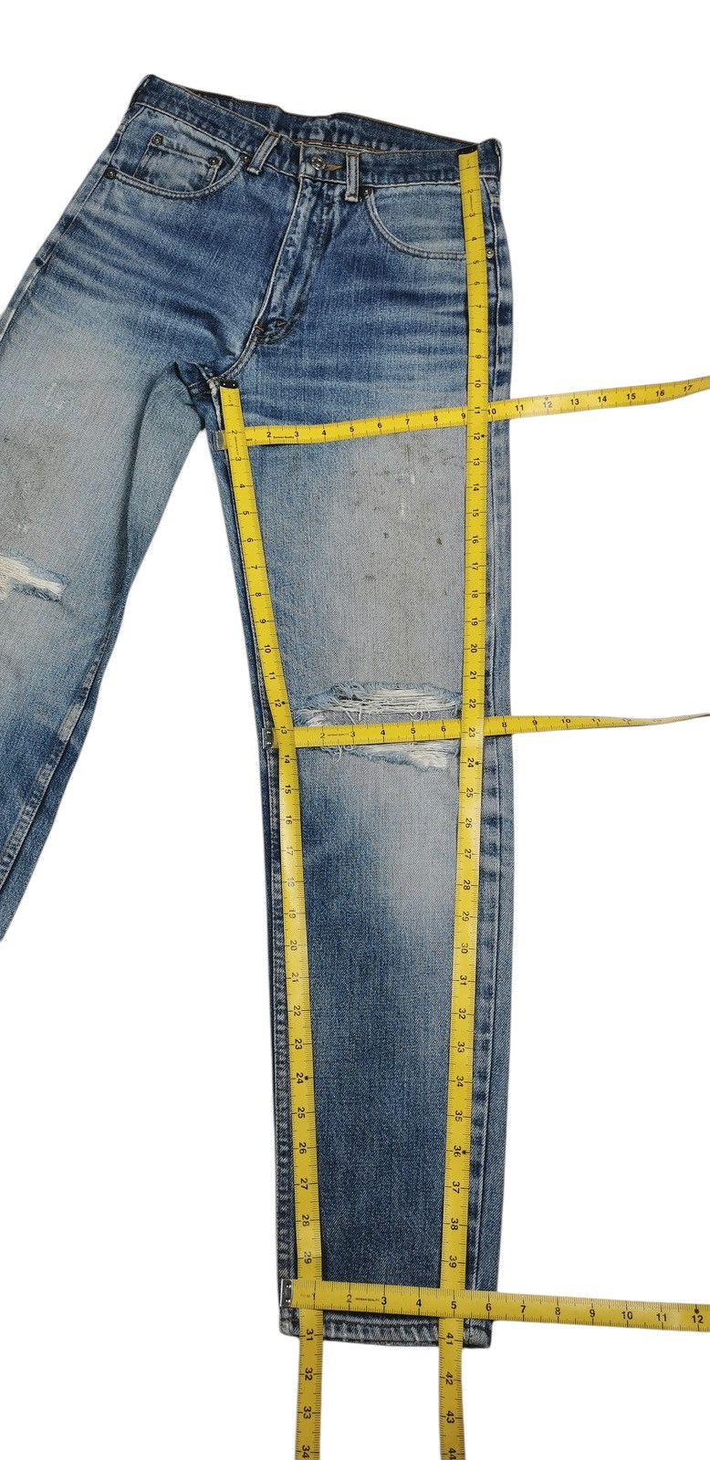Levi's Vintage levis original rivetted blue jeans distressed Size US 28 / EU 44 - 13 Thumbnail
