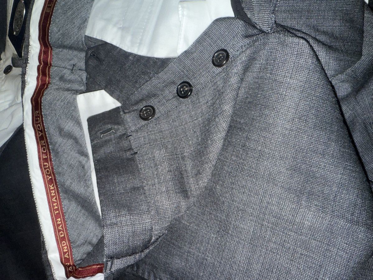 Dsquared2 DSQUARED2 "Milano Cut Men's Dark Gray 100% Two Button Suit Size 48R - 7 Thumbnail