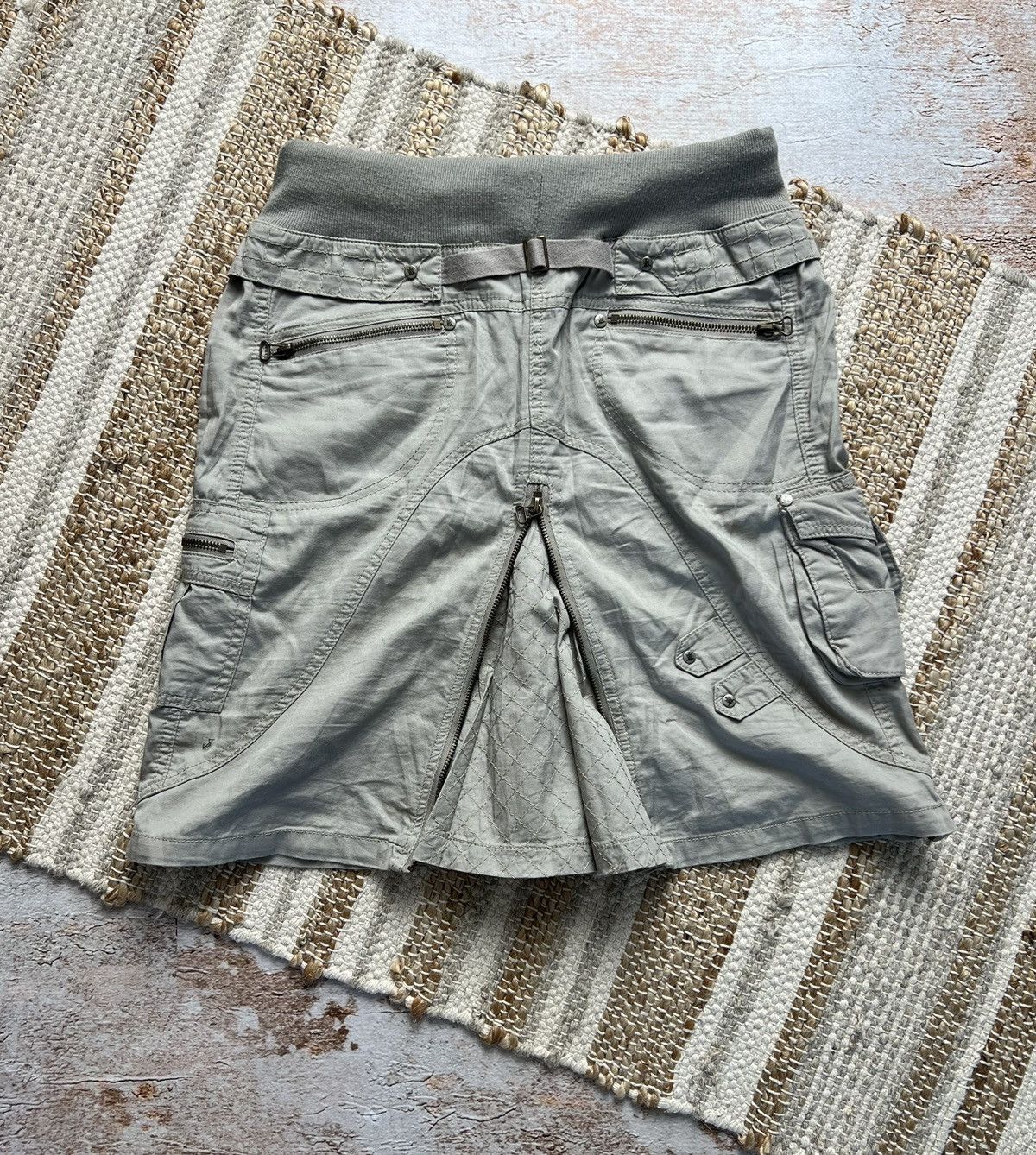 If Six Was Nine × Japanese Brand Vintage Japanese front and back zippers cargo skirt Size 28" / US 6 / IT 42 - 7 Thumbnail