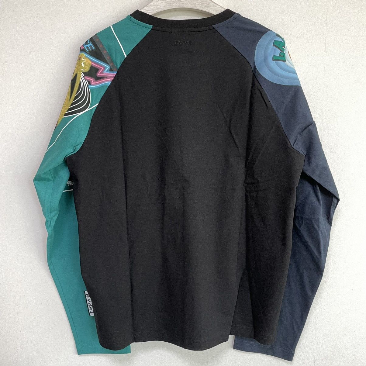 Lanvin LANVIN Logo Long Sleeve T-Shirt Black XL Size US XL / EU 56 / 4 - 2 Thumbnail
