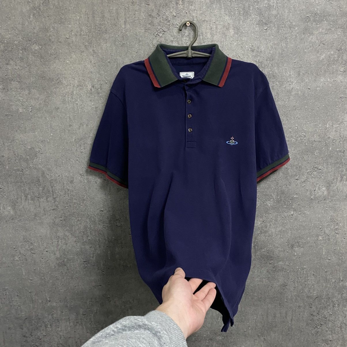 Vivienne Westwood Vivienne Westwood Polo T Shirt Vintage Small Orb Logo Luxury Size US XL / EU 56 / 4 - 2 Thumbnail