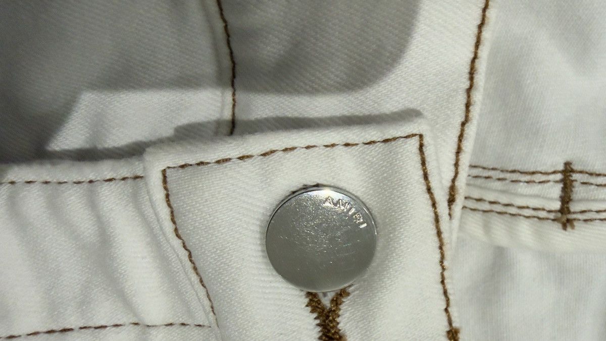 Amiri Amiri Trasher Jeans White SZ 38 Size US 38 / EU 54 - 3 Thumbnail