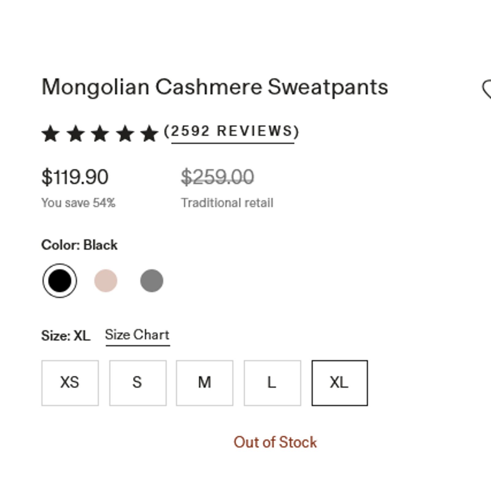 Quince Quince Mongolian Cashmere Sweatpants Navy S NWT Size 34" / US 12 / IT 48 - 7 Thumbnail