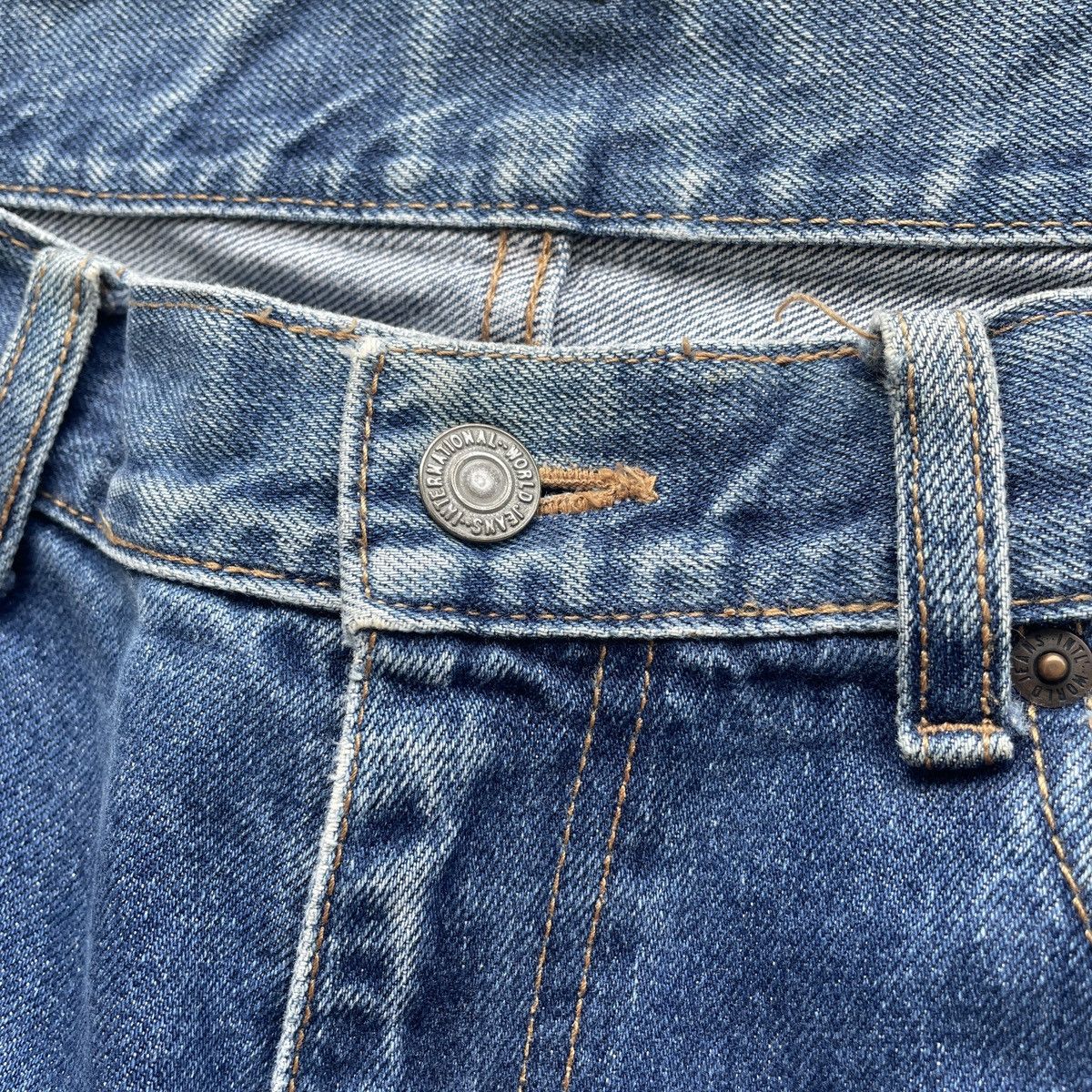 Japanese Brand Vintage Japanese Faded Denim Distressed Jeans Pants W32 Size US 32 / EU 48 - 6 Thumbnail