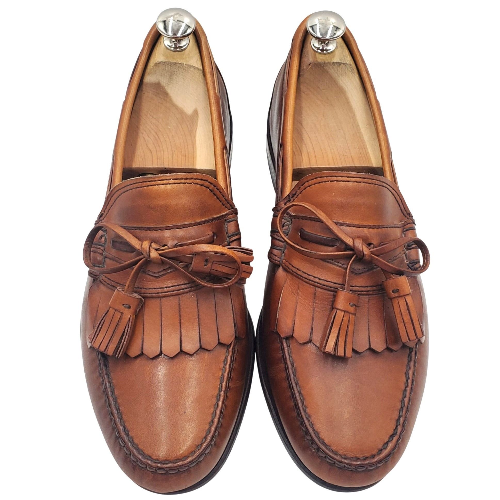 Allen Edmonds Allen Edmunds Stoughton Men's size 8.5E Brown Leather Kiltie Size US 8.5 / EU 41-42 - 2 Thumbnail