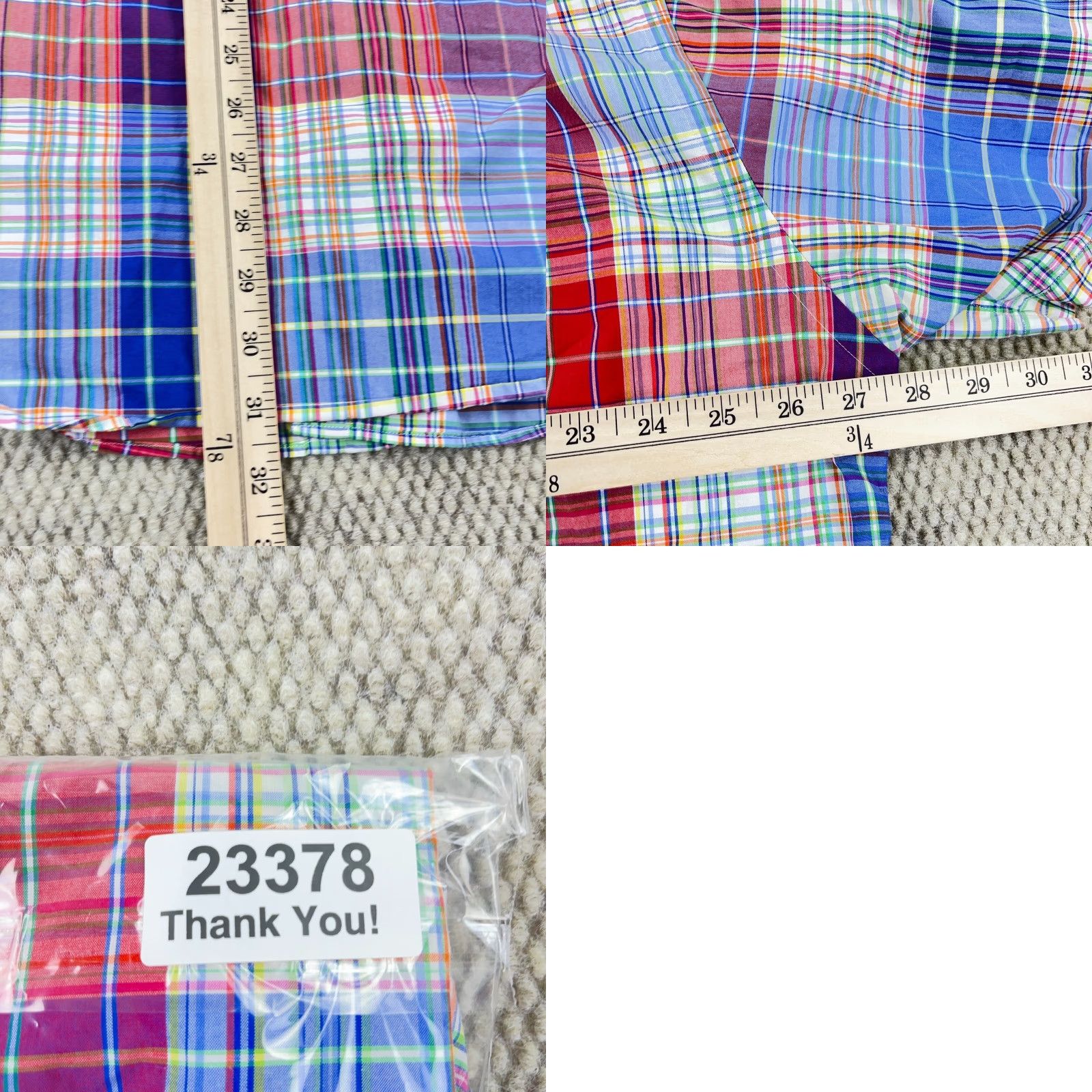 Ralph Lauren Ralph Lauren Shirt Men XL Button-Up Plaid Blue Red Tartan Camp Classic Fit Button-Front Short Sleeve, Cotton, Casual, 90s Style Size US XL / EU 56 / 4 - 8 Thumbnail