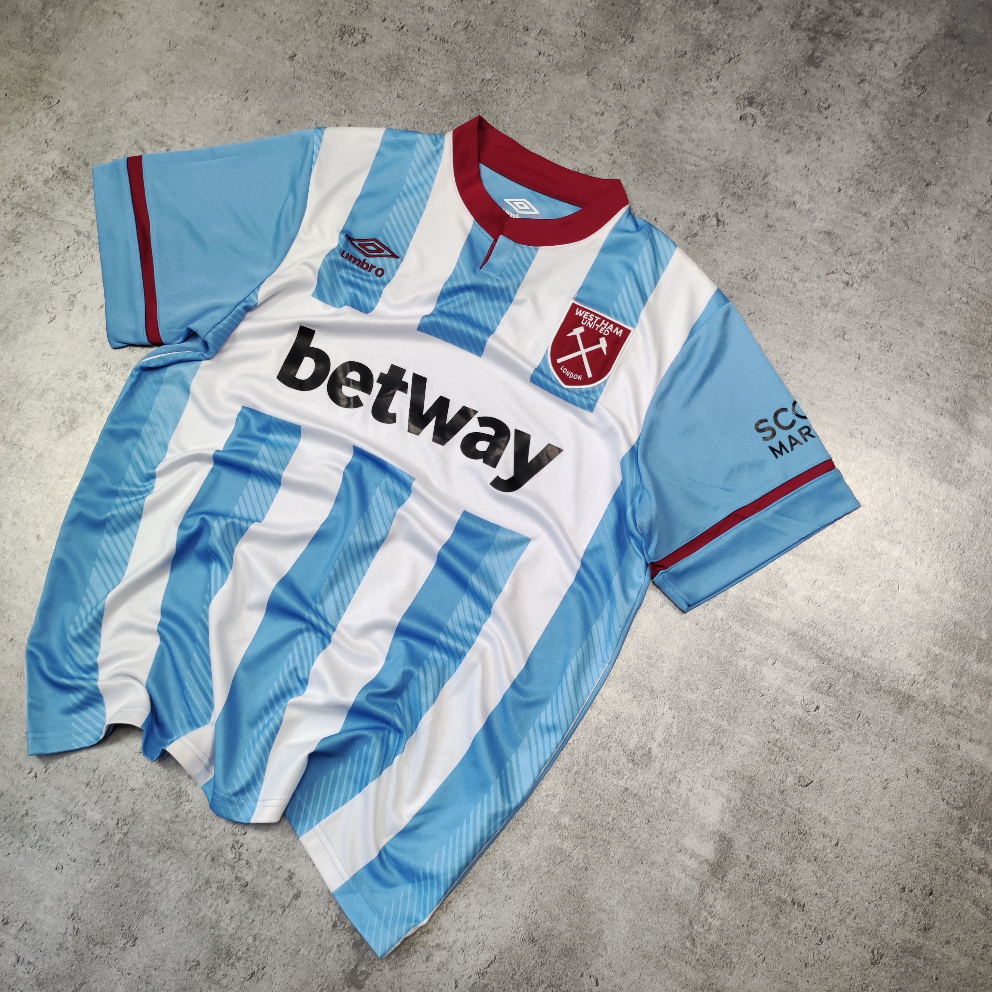 Other RARE West Ham United Football Umbro Away 2021 Jersey Size US XL / EU 56 / 4 - 2 Thumbnail