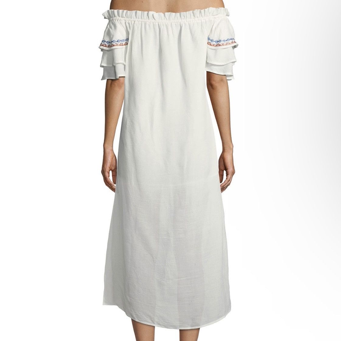Anthropologie × Red Carter Embroidered off shoulder dress Size XS / US 0-2 / IT 36-38 - 15 Thumbnail