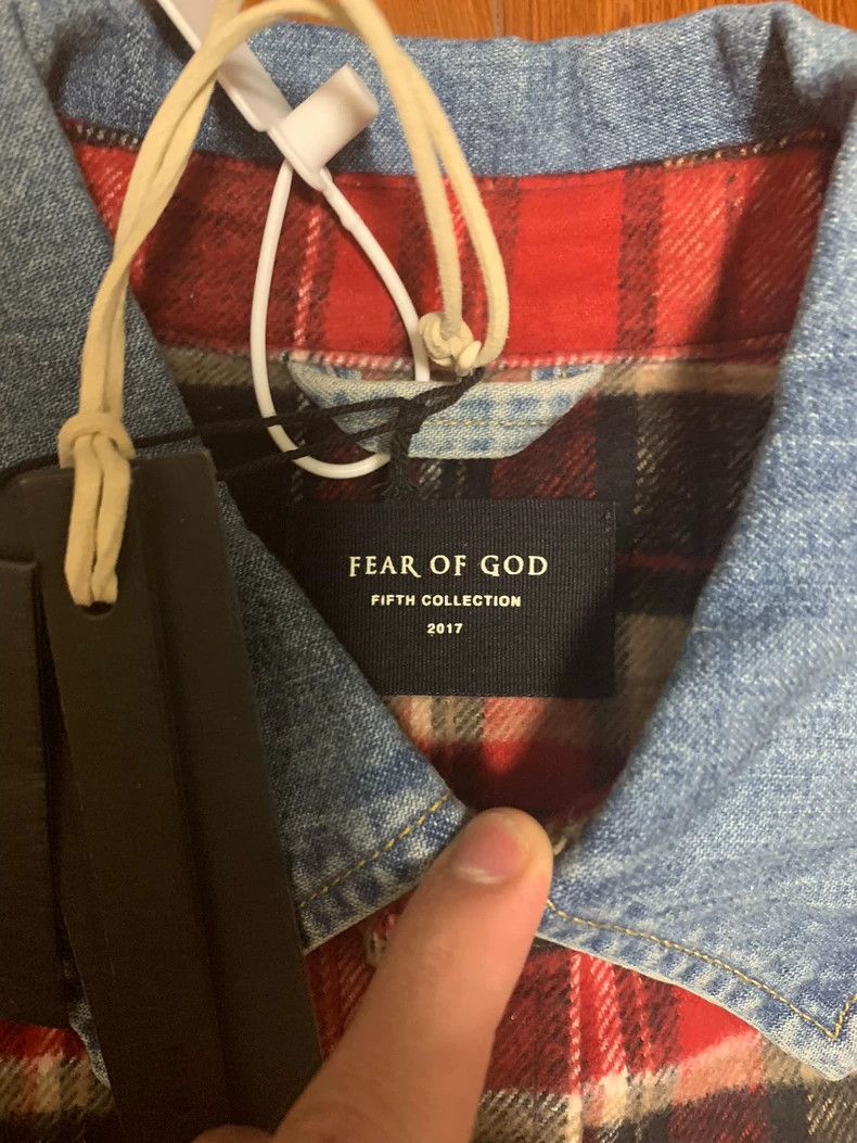 Fear of God Fear of God Red denim collar Size US S / EU 44-46 / 1 - 3 Thumbnail