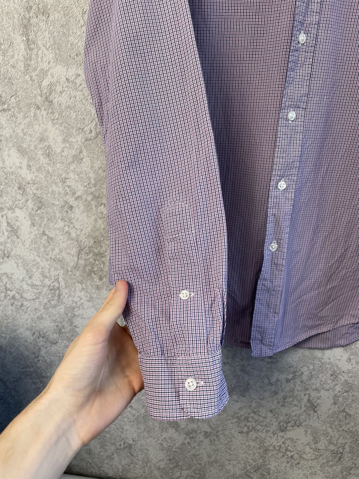 Polo Ralph Lauren Vintage Polo Ralph Lauren Purple Checkered Long Sleeve Shirt Size US M / EU 48-50 / 2 - 3 Thumbnail