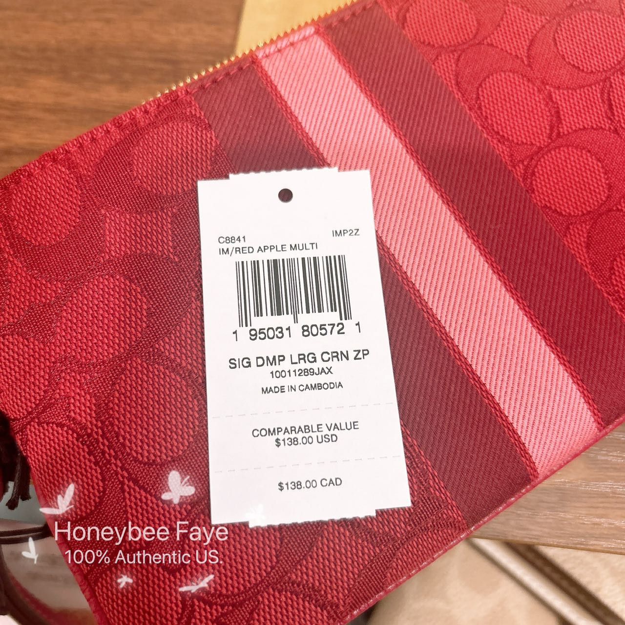 Coach Dempsey Large Corner Zip Wristlet C8841 Size ONE SIZE - 5 Thumbnail