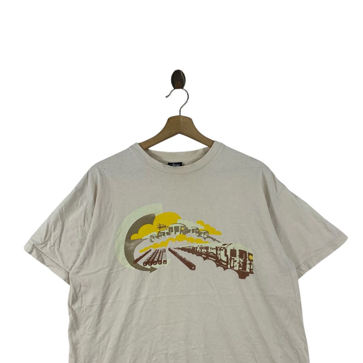 Stussy Vintage STUSSY TRAIN YARD Skateboard New York Scene Tee Size US L / EU 52-54 / 3 - 2 Thumbnail