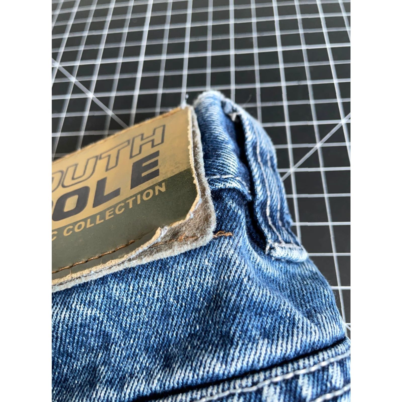 Southpole VINTAGE Southpole Jeans Shorts Mens Bermuda Baggy 30 x 12 Blue Denim Cotton Zip Fly 100% Denim Hip Hop Retro Size US 30 / EU 46 - 4 Thumbnail