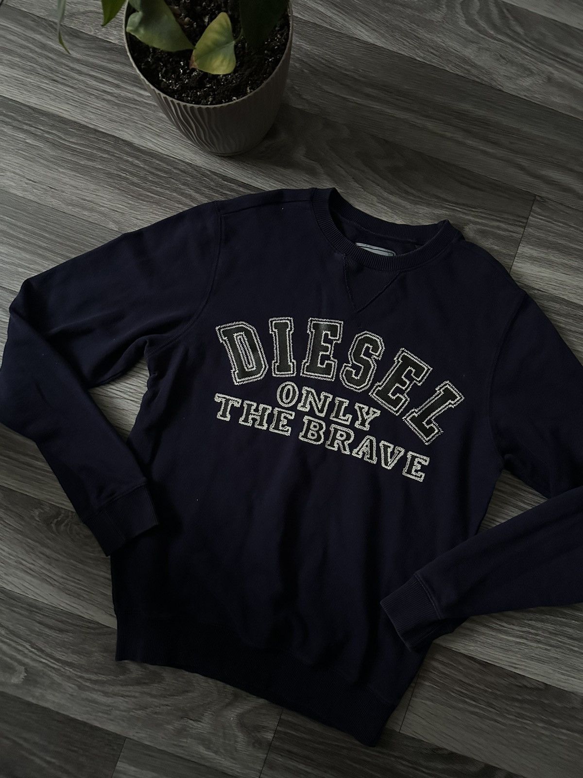 Diesel Diesel Vintage Blue Big Logo y2k sweatshirt hype Size US S / EU 44-46 / 1 - 1 Thumbnail