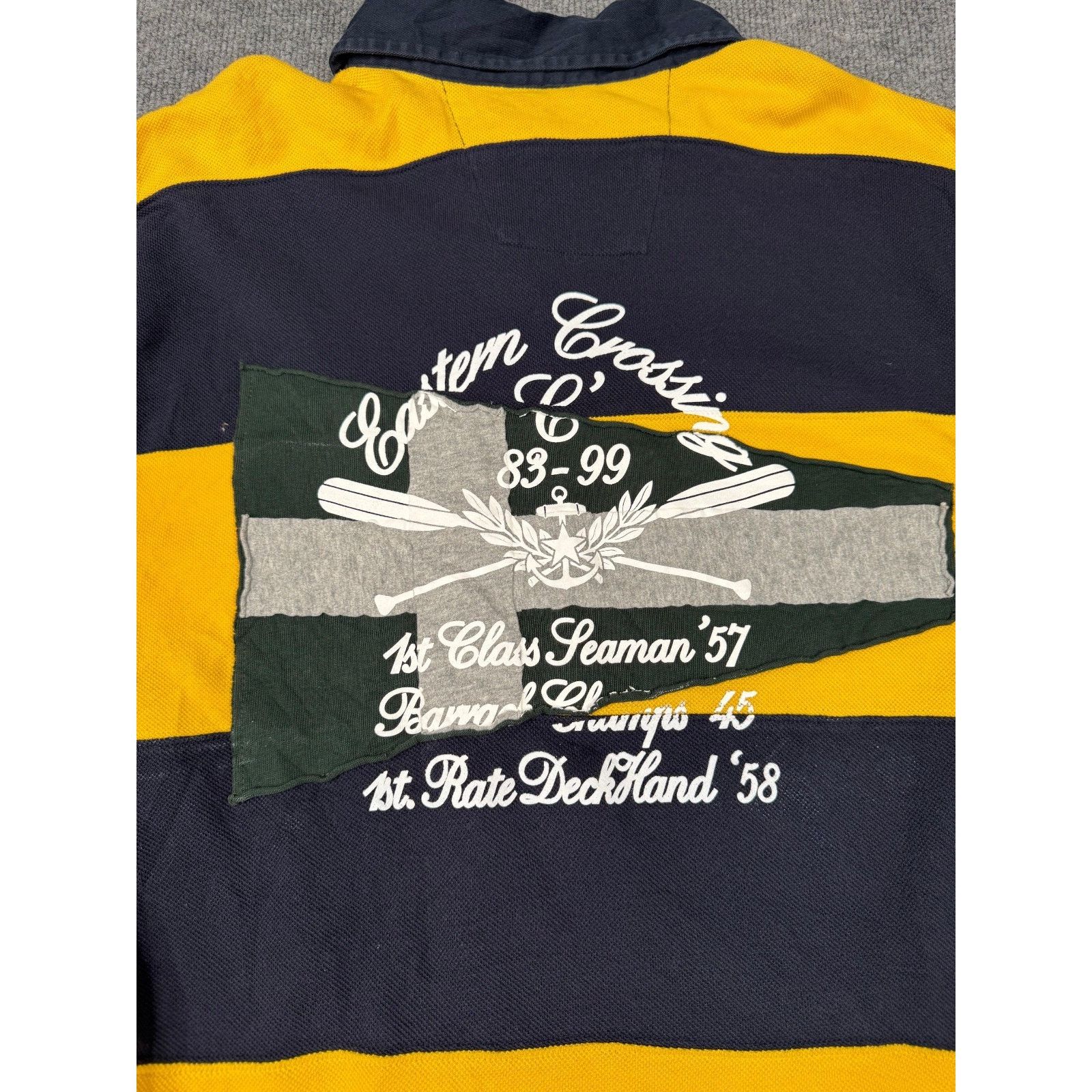 Nautica Vtg Nautica Sportswear Rugby Polo Shirt XL Striped Crest Size US XL / EU 56 / 4 - 3 Thumbnail