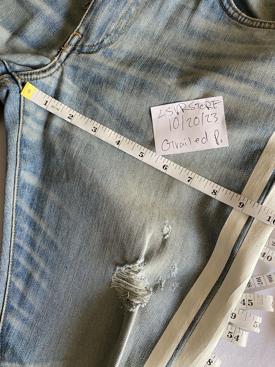 Amiri AMIRI Track Jean LT Indigo 32 OG - Gently Used* Size US 32 / EU 48 - 17 Thumbnail