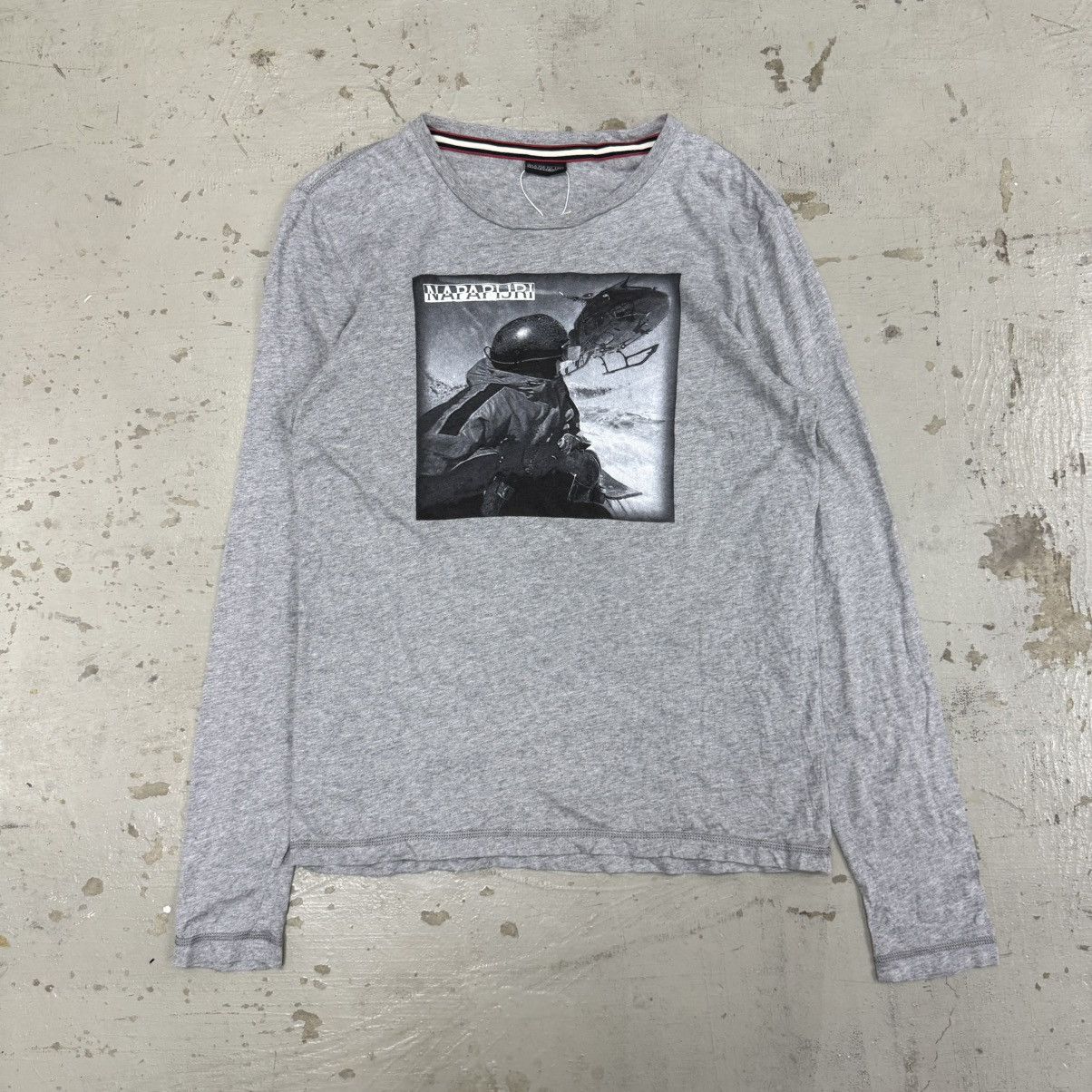 Japanese Brand × Napapijri Napapijri Photo Tee Longsleeve Tshirt Size US M / EU 48-50 / 2 - 1 Thumbnail