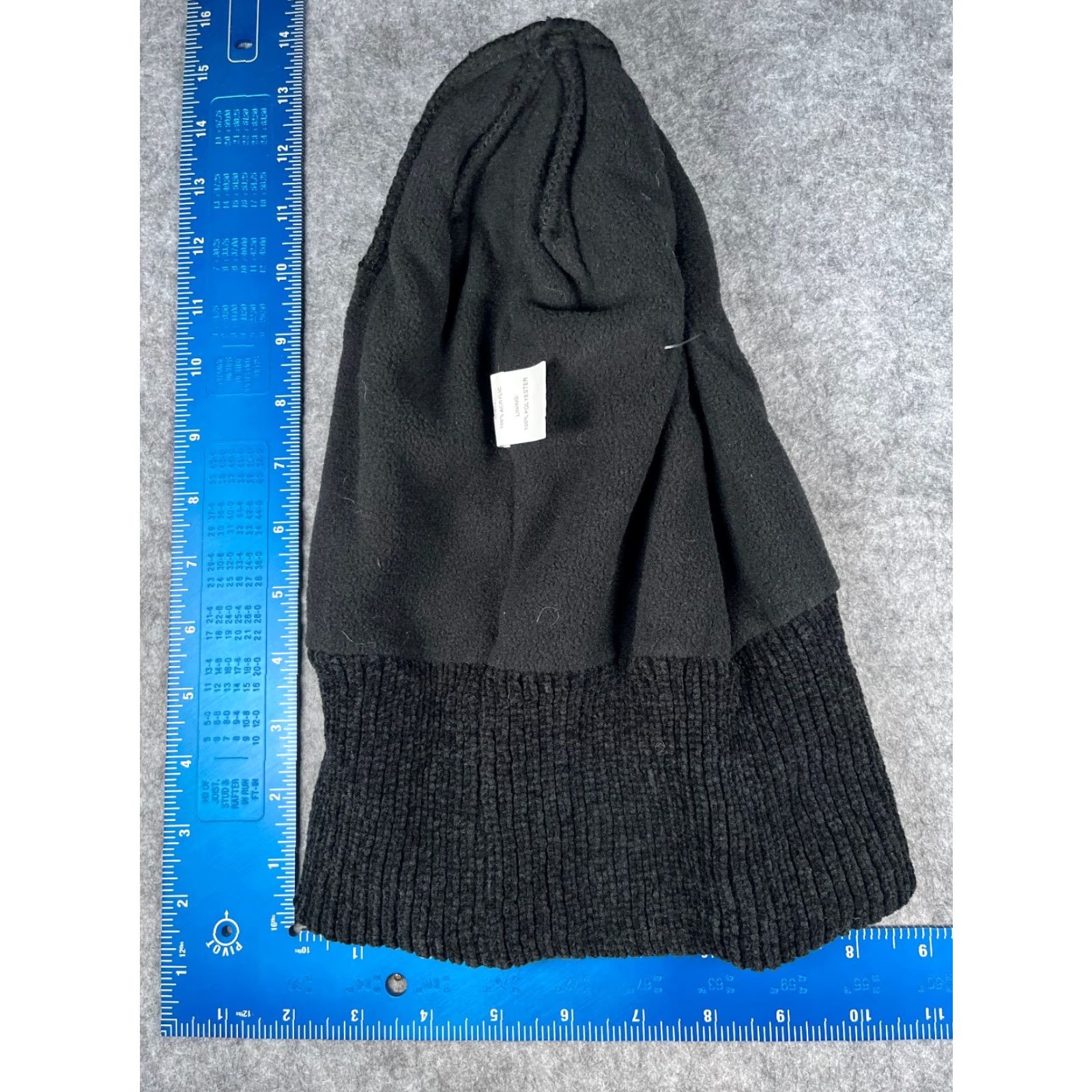 Vintage Family Dollar Beanie Toque Adult One Size Black Knit Acrylic Polyester Lined Ski Size ONE SIZE - 5 Thumbnail