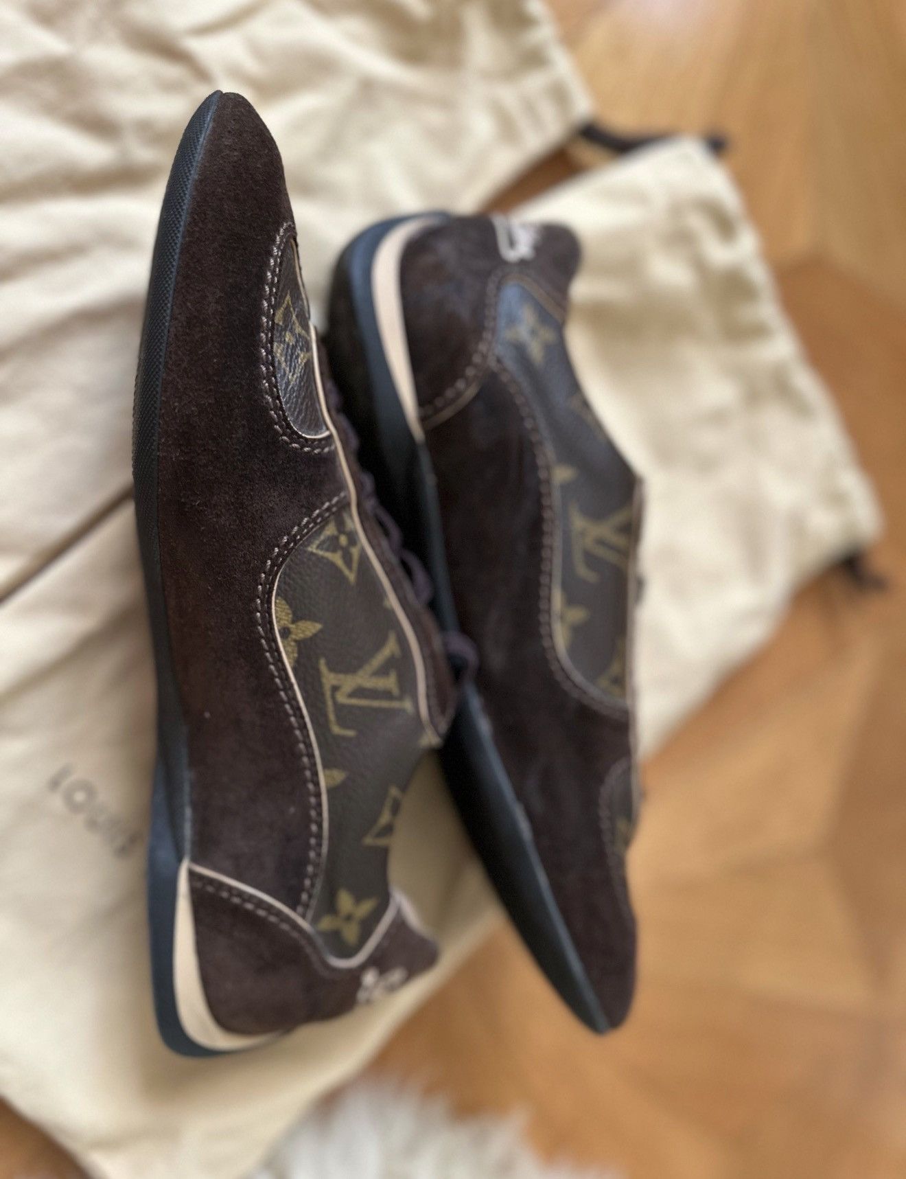 Louis Vuitton LOUIS VUITTON 2009 Monogram Low Profile Sneakers Trainers Lv Size US 5.5 / IT 35.5 - 4 Thumbnail