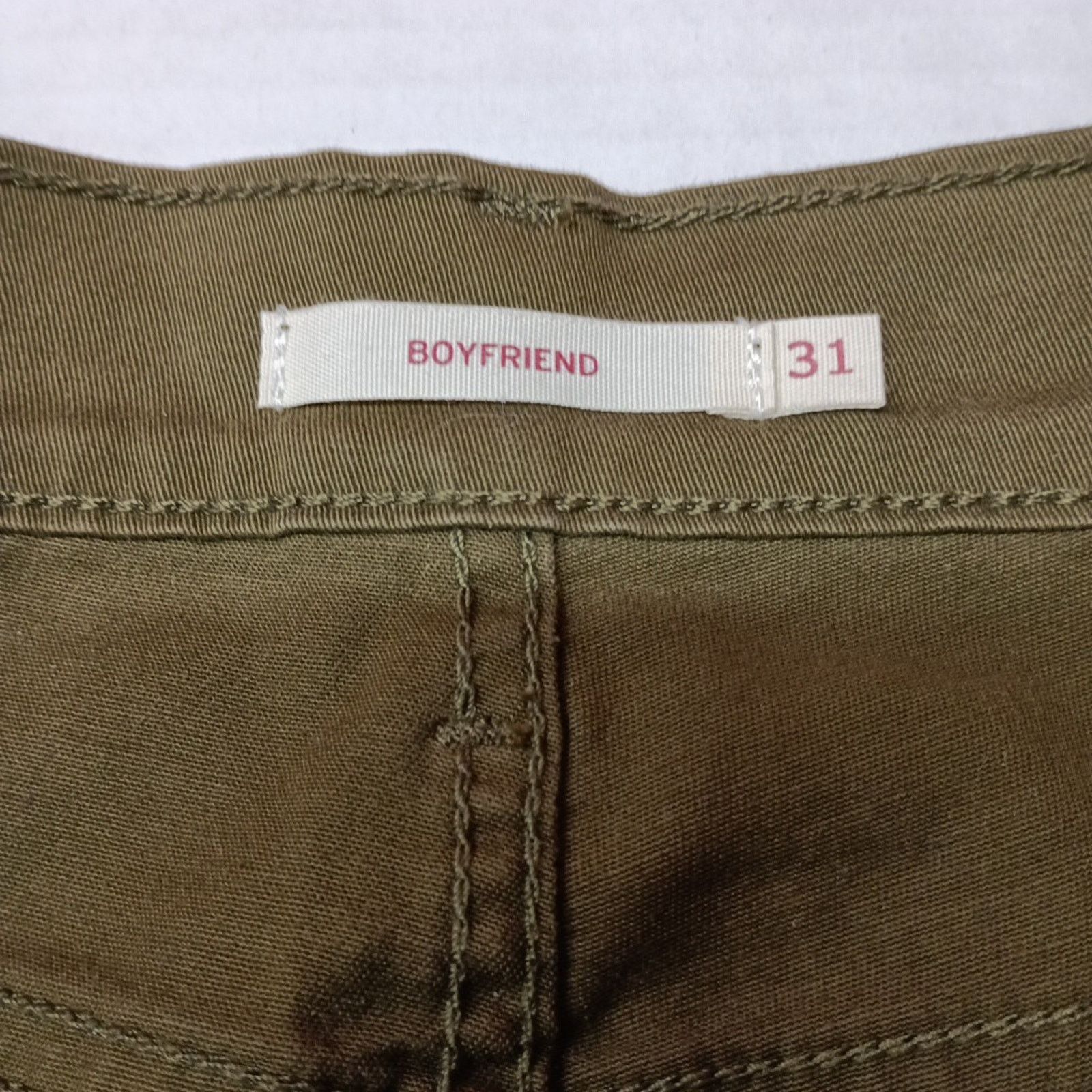 Levi's Levi's Women Tapered Leg Boyfriend Jeans Size 12 31x27 Green Size 31" - 4 Thumbnail