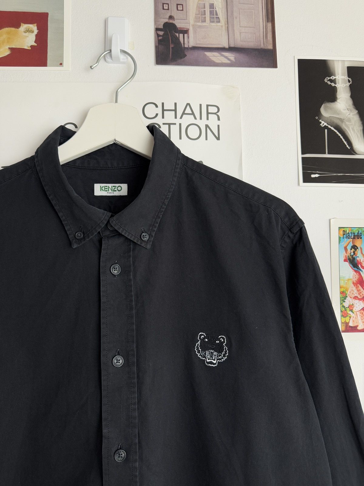 Designer × Kenzo Kenzo tiger logo black shirt L designer luxury streetwear y2k Size US L / EU 52-54 / 3 - 3 Thumbnail