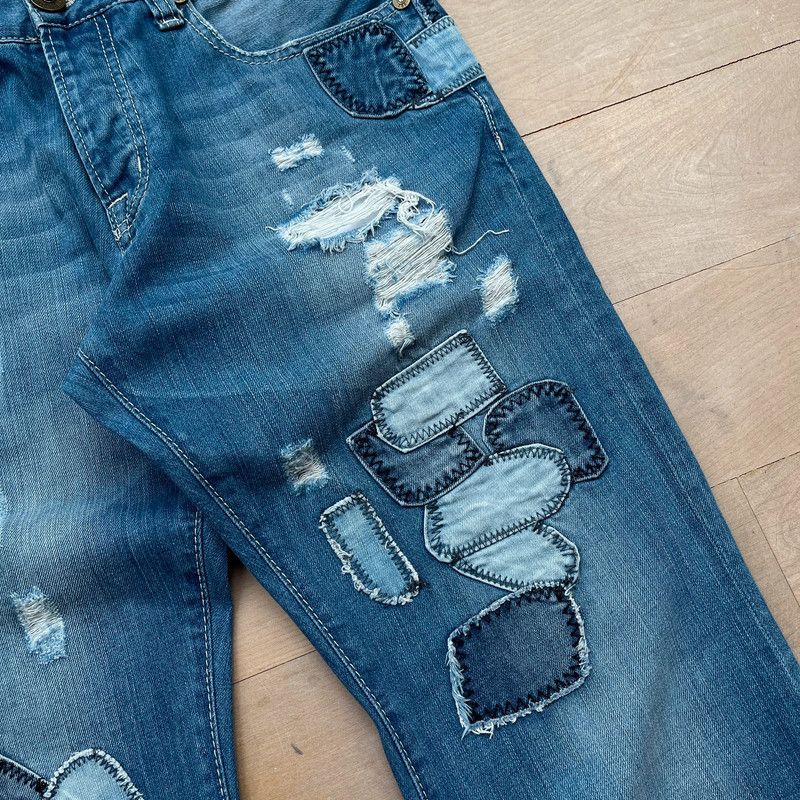 Affliction Red Bridge distressed denim jeans faded Size US 34 / EU 50 - 4 Thumbnail