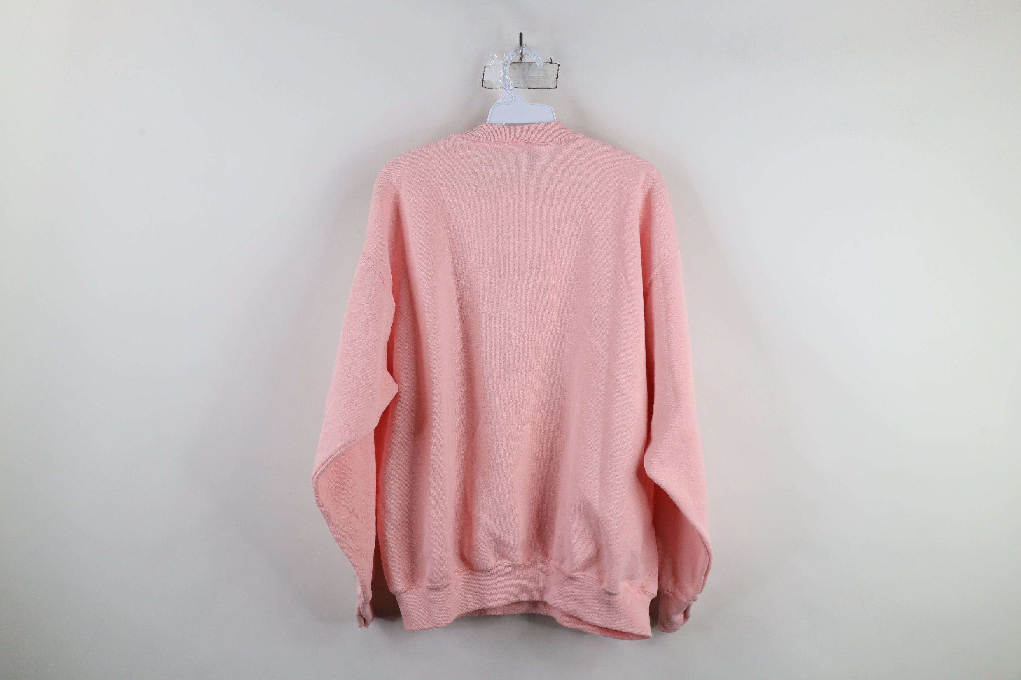 Vintage Vintage 90s Streetwear Blank Crewneck Sweatshirt Pink USA Size XL / US 12-14 / IT 48-50 - 8 Thumbnail