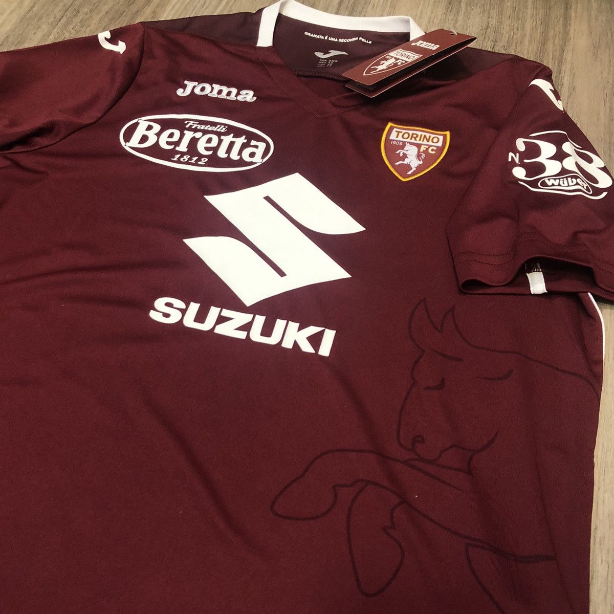 Joma Torino 20/21 home shirt (Bnwt) Size US XXS / EU 40 - 4 Thumbnail