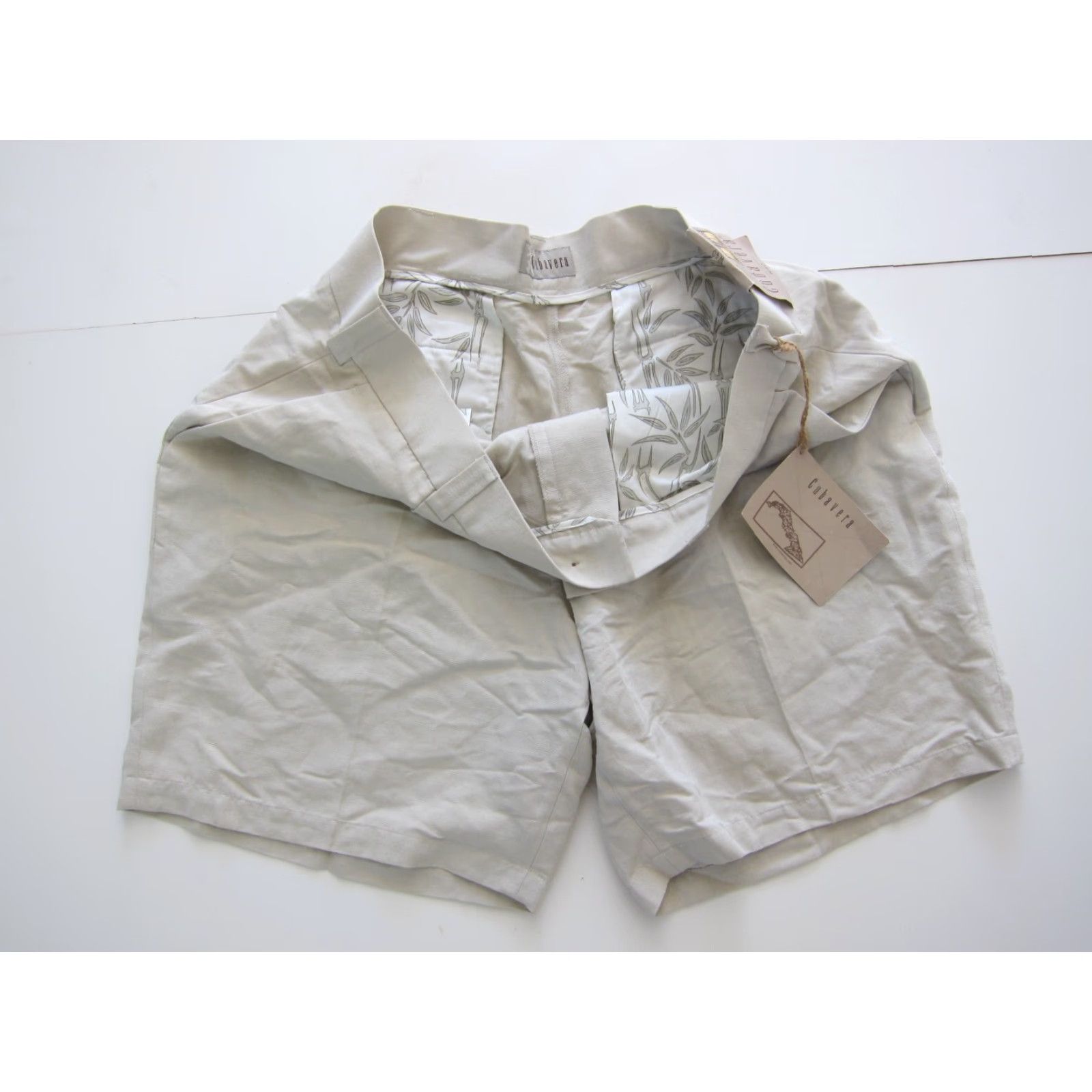 Cubavera NWT Cubavera Rayon Linen Beige Pleated Casual Chino Golf Short Men Size 40 Size US 40 / EU 56 - 5 Thumbnail