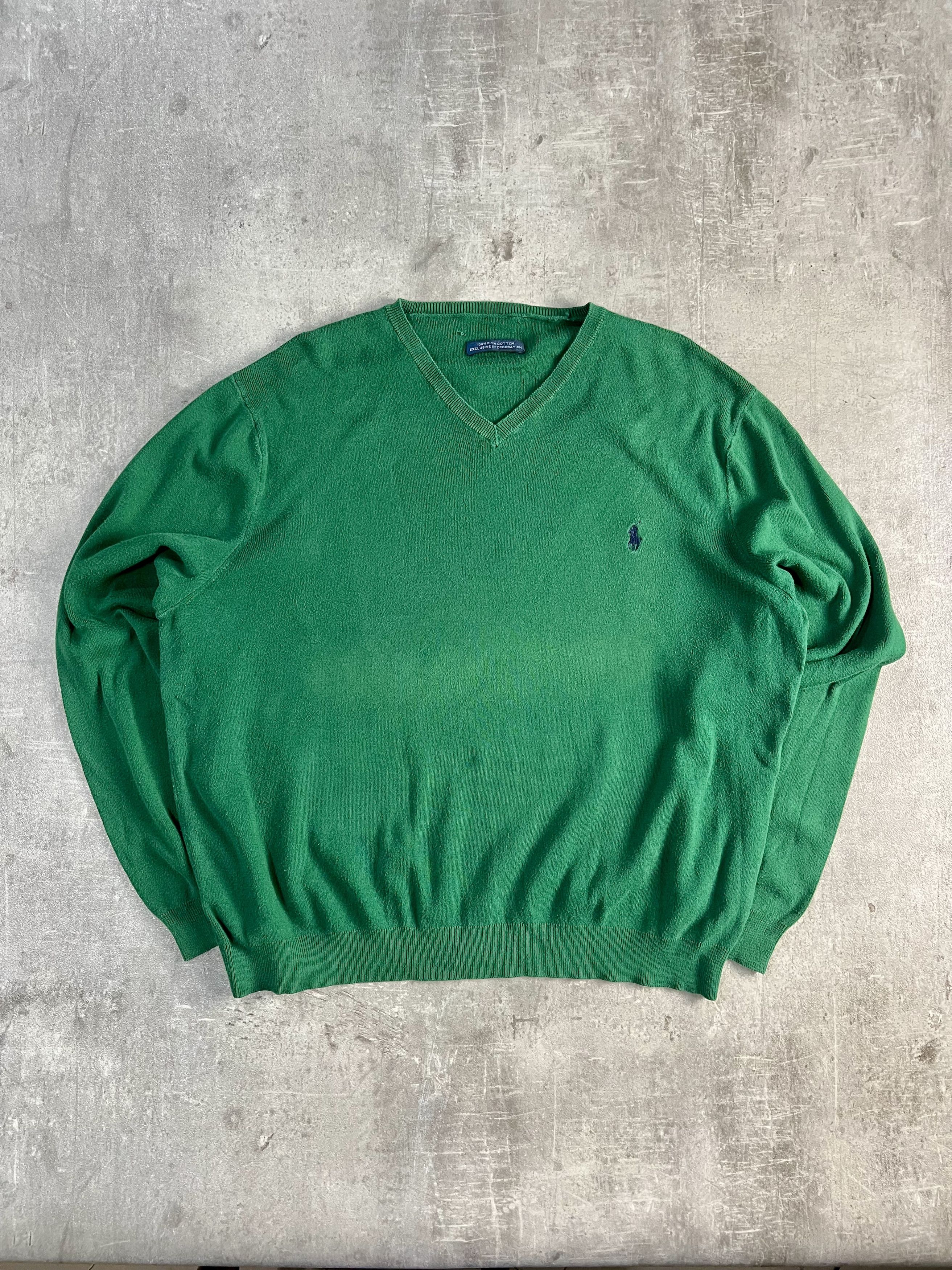 Polo Ralph Lauren RALPH LAUREN COTTON KNIT GREEN Size US L / EU 52-54 / 3 - 1 Thumbnail