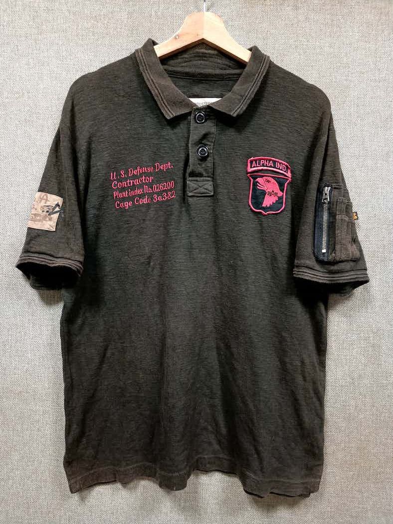 Alpha Industries × Avirex vintage polo shirt alpha industries/avirex millitary Size US L / EU 52-54 / 3 - 1 Thumbnail