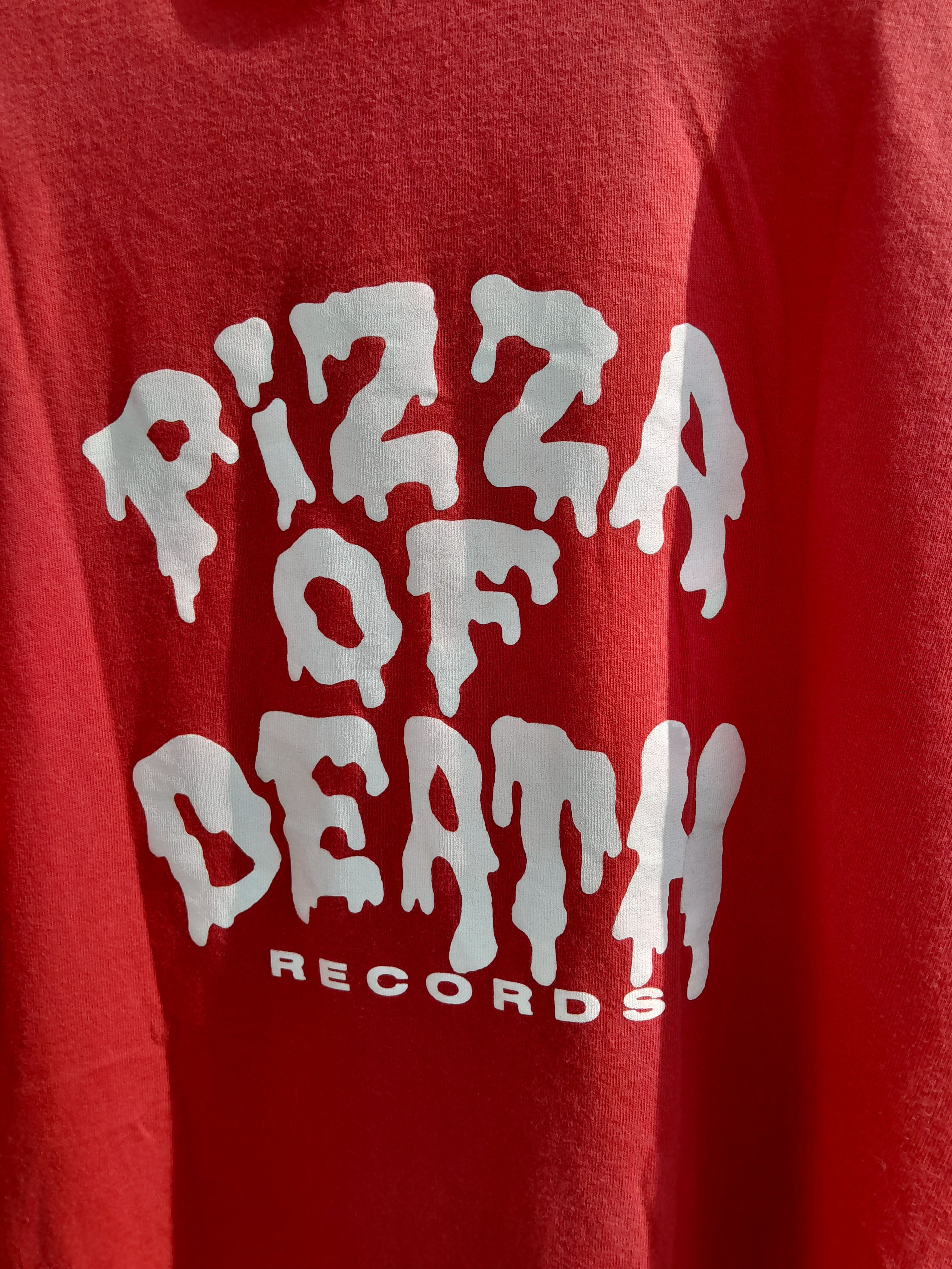 Other Vintage Pizza of Death Logo Red T Shirt Size US XL / EU 56 / 4 - 3 Thumbnail