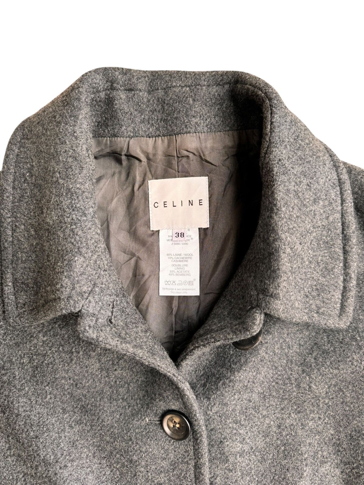 Celine 🔥 Designer Celine Coats Wool Jacket Women Size S / US 4 / IT 40 - 14 Thumbnail