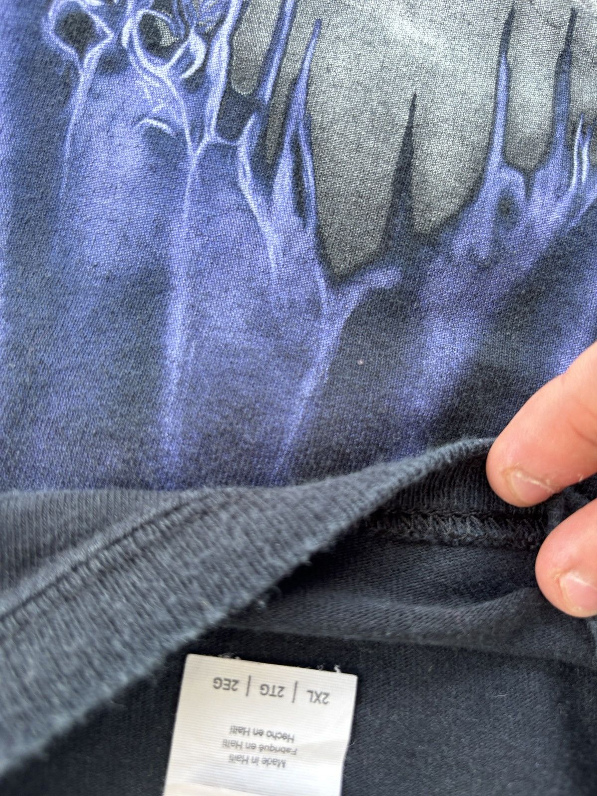 Vintage Vintage Y2K SKULL TSHIRT Size US XXL / EU 58 / 5 - 3 Thumbnail