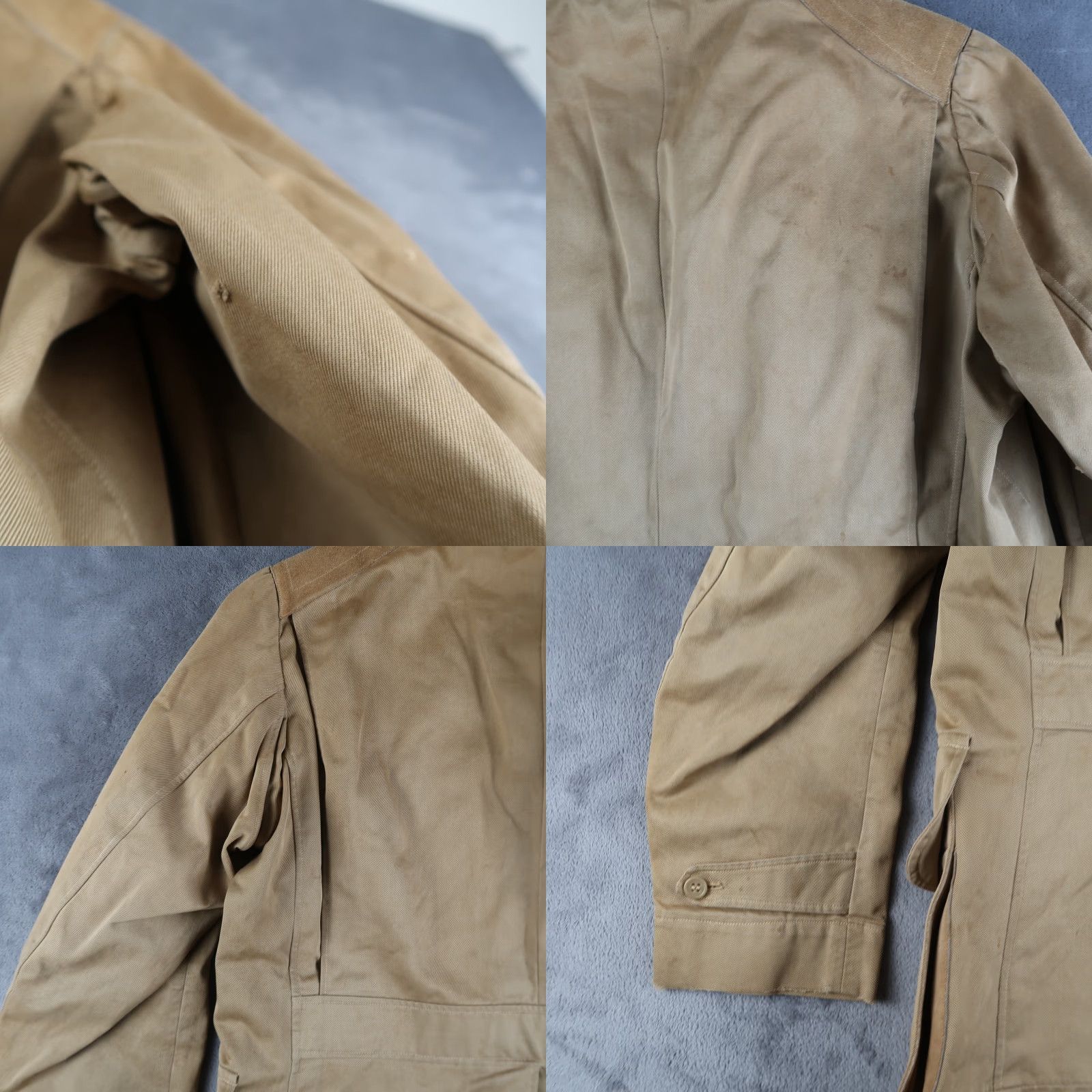 Vintage VINTAGE Hunting Jacket Mens Regular M Khaki Cotton Solid 40s Outdoor Vintage Size US M / EU 48-50 / 2 - 10 Thumbnail