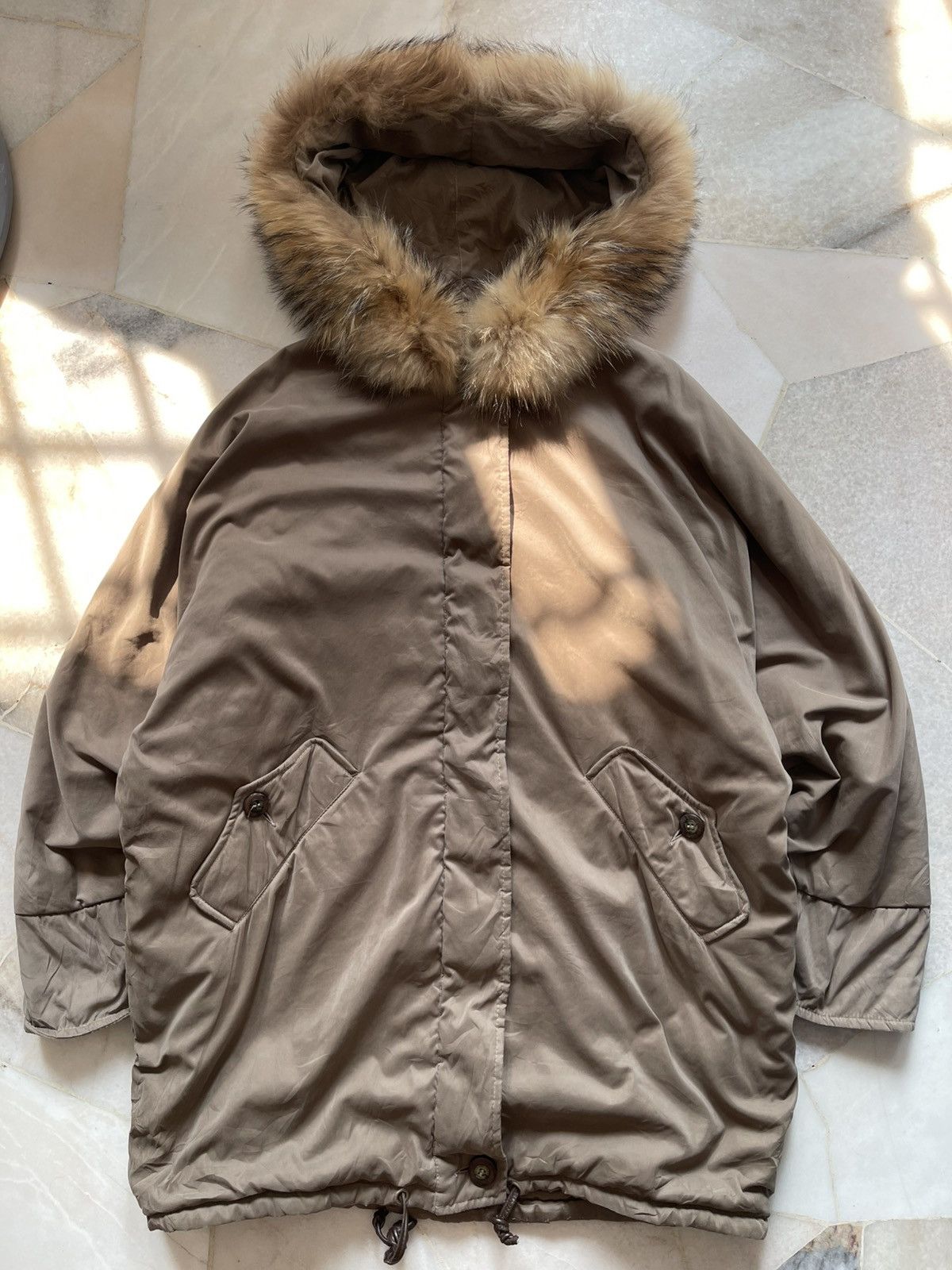 Designer Vintage Max Mara Fur Hoodie Jacket Size US XL / EU 56 / 4 - 7 Thumbnail