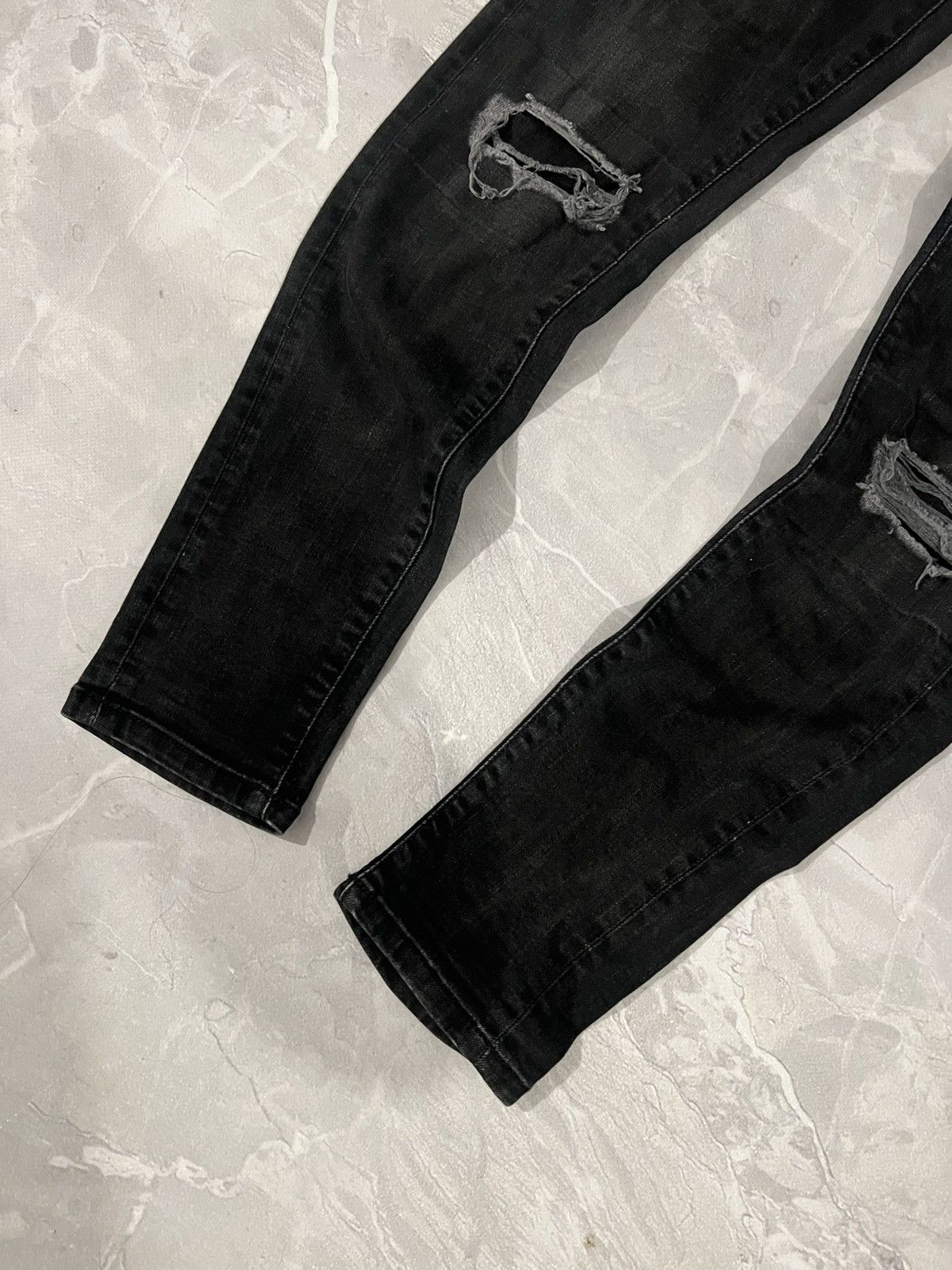 Vintage Dark Japanese Grunge / Avan Garde Skinny / Number Nine Style Size US 32 / EU 48 - 3 Thumbnail