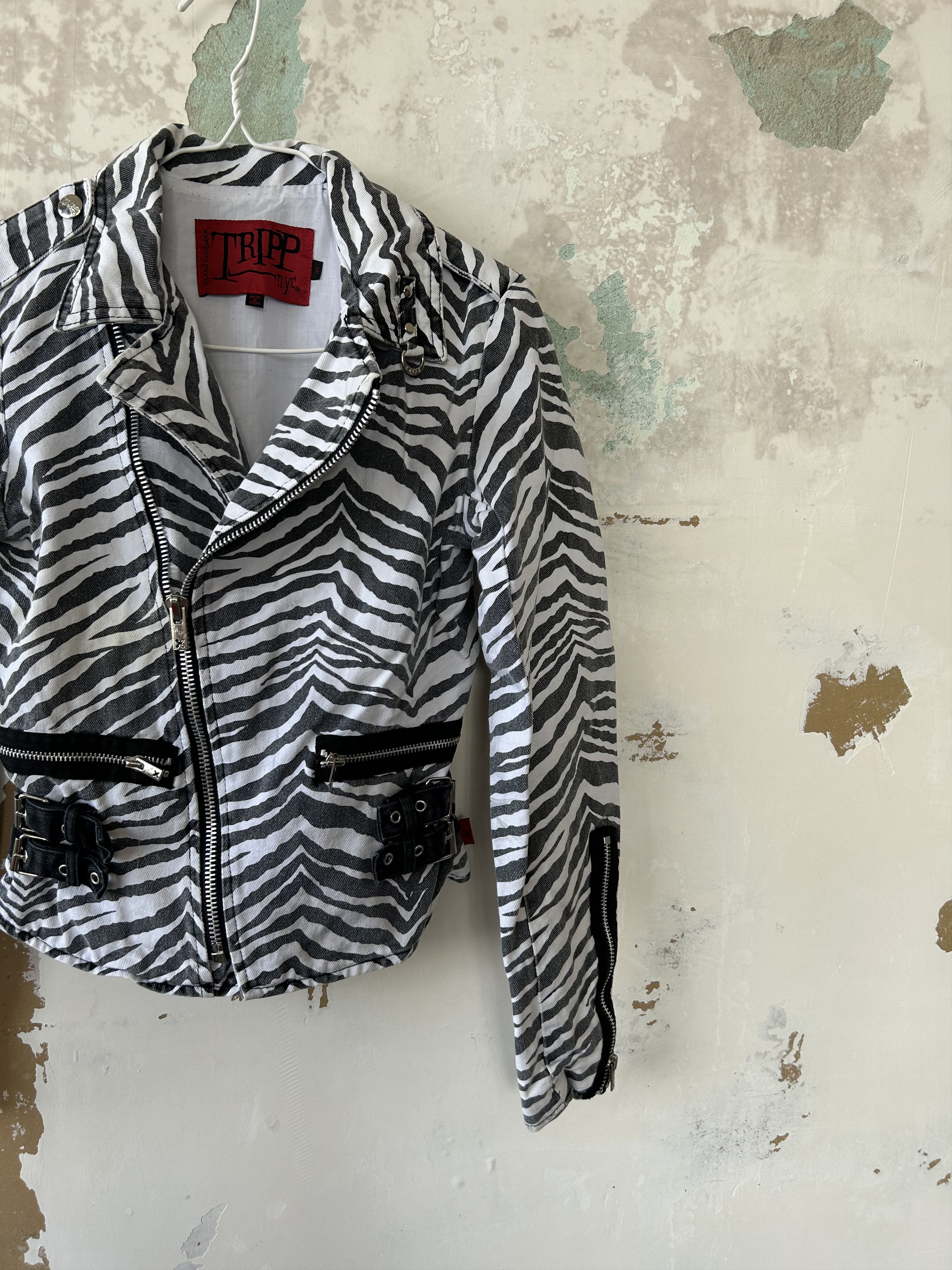 Tripp NYC Vintage Tripp NYC Bondage Parachute Zip Punk Biker Jacket Size S / US 4 / IT 40 - 2 Thumbnail