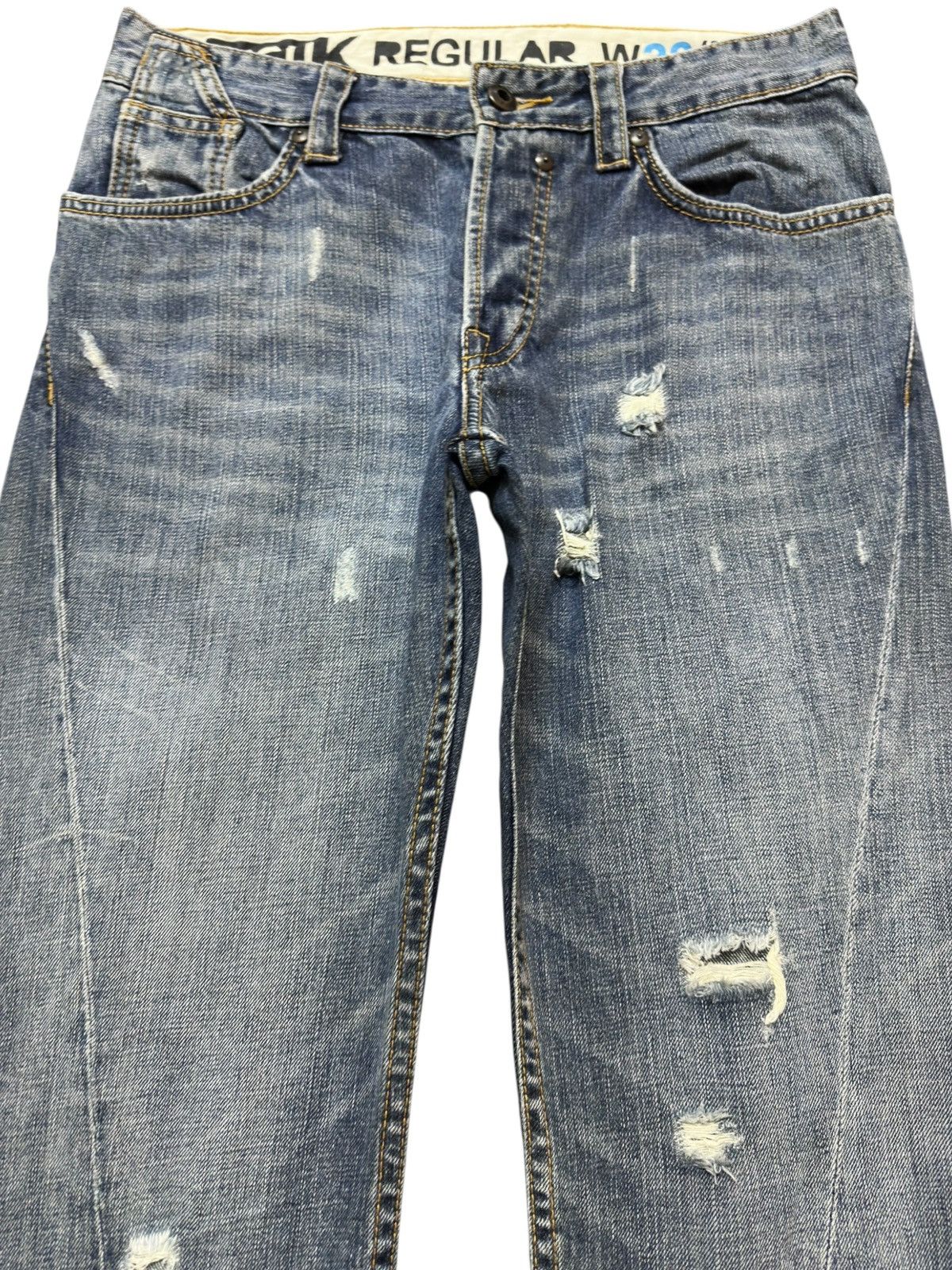 FCUK Vintage FCUK Straight Non Alignment Grunge Denim Size US 30 / EU 46 - 2 Thumbnail