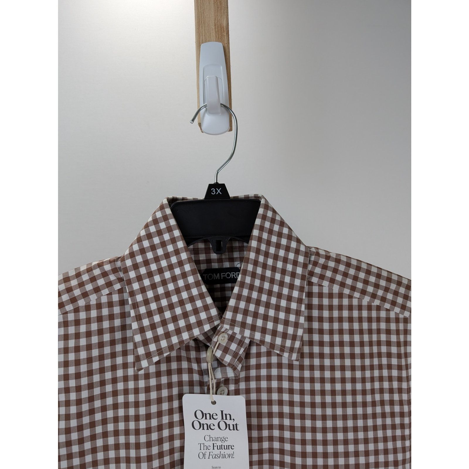 Tom Ford o1rshd1 CC20 Checked Button up Shirt in Multicolor Size US M / EU 48-50 / 2 - 6 Thumbnail