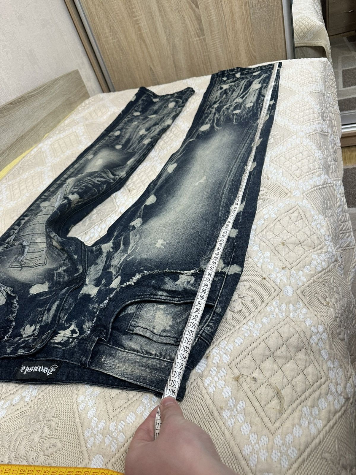 If Six Was Nine 🔥 Doomsday Opium Y2K Hysteric Glamour Denim Pants Ed Hardy Size US 34 / EU 50 - 12 Thumbnail
