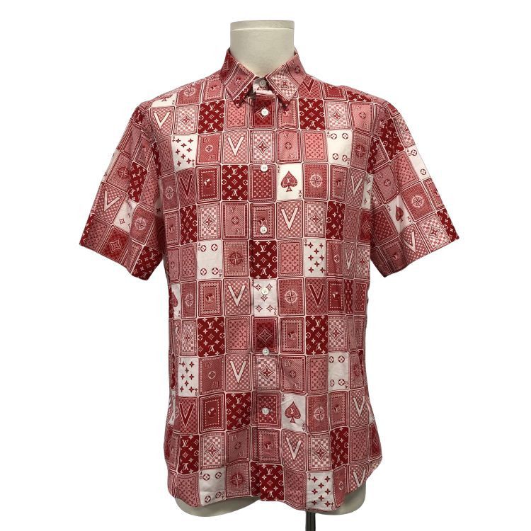 Louis Vuitton Louis Vuitton Poker Card Monogram Print Shirt Size L Size US L / EU 52-54 / 3 - 1 Thumbnail