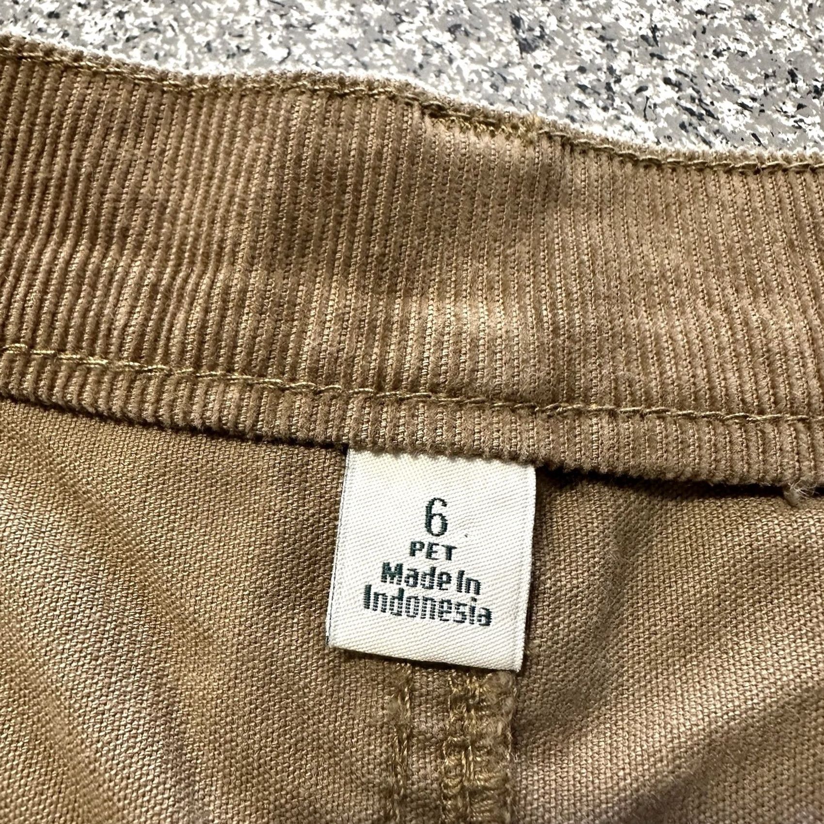 Vintage L.L. Bean Pants Womens 6P Corduroy Straight Leg Mid Rise BeanFlex Stretch - Brown, 28x27 - Casual, Regular Fit Size 28" / US 6 / IT 42 - 4 Thumbnail