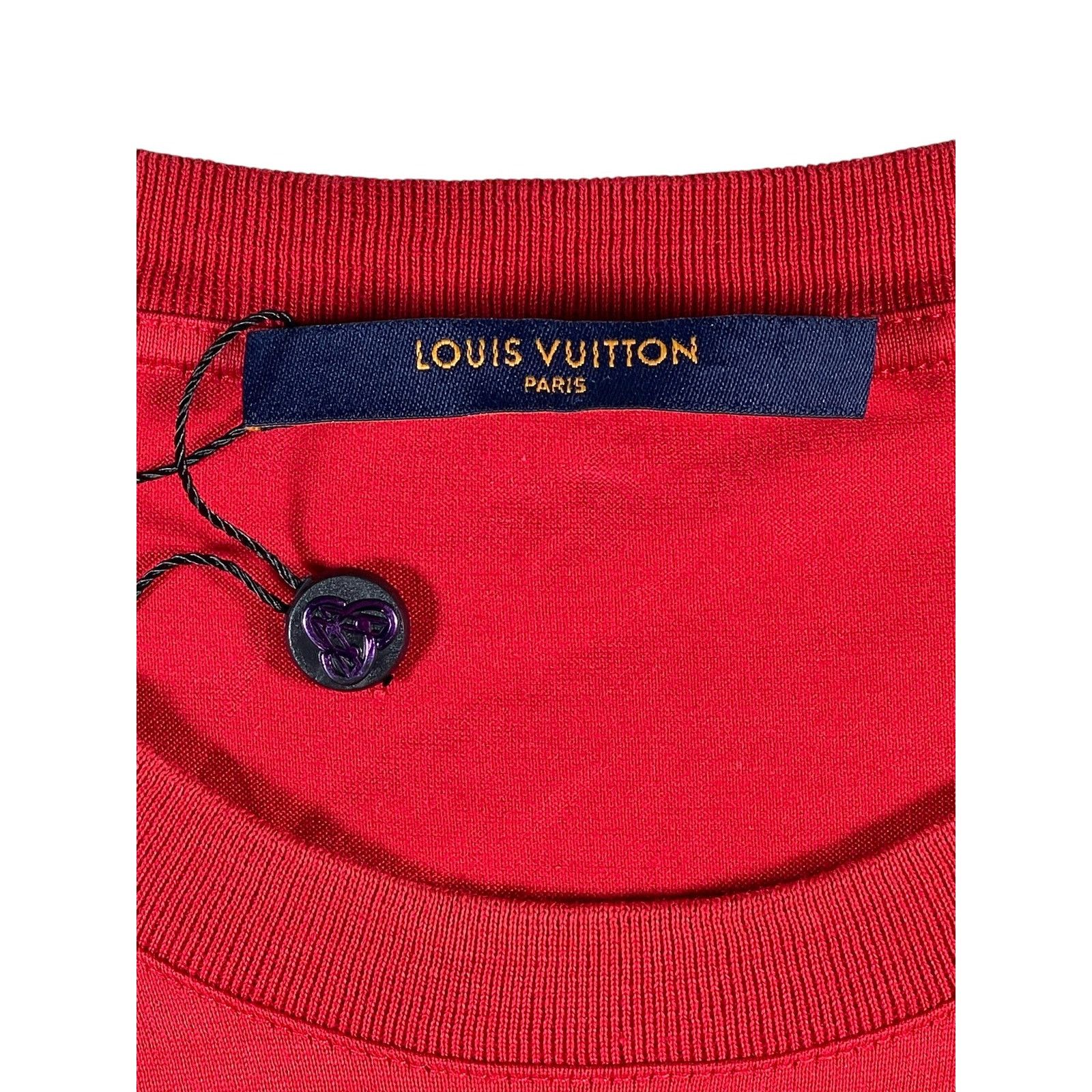 Louis Vuitton Louis Vuitton Classic Red Tee Size US S / EU 44-46 / 1 - 2 Thumbnail
