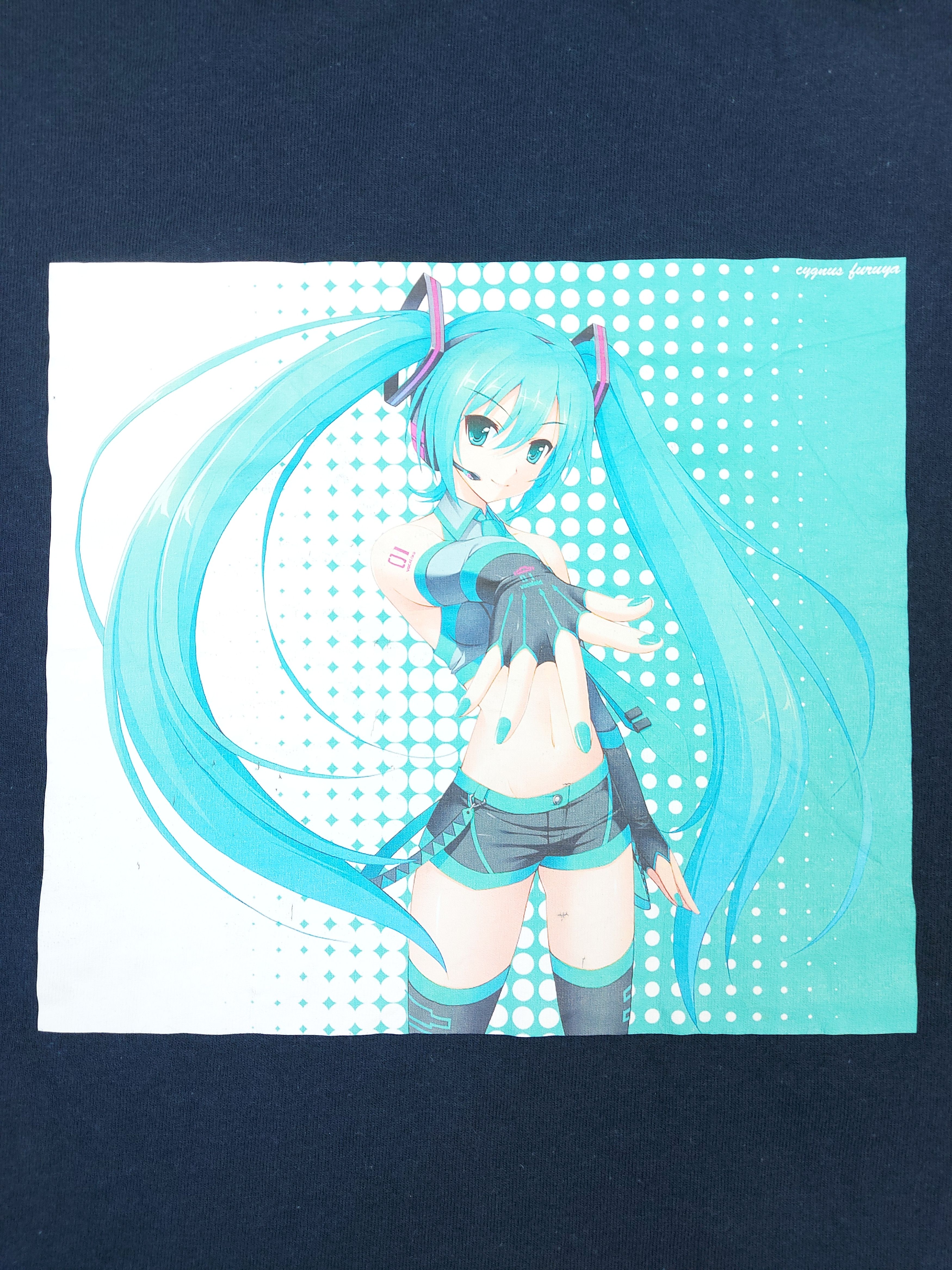 Anime × Japanese Brand 2015 Hatsune Miku Anime Kawaii Girl Manga Japanese TEE Size US S / EU 44-46 / 1 - 2 Thumbnail