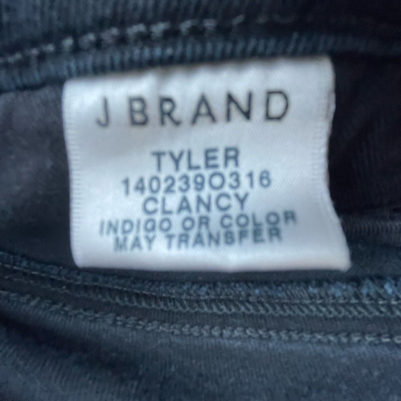 J Brand J Brand Jeans Womens 31 Black Tyler Clancy Straight Cropped Size 31" - 3 Thumbnail