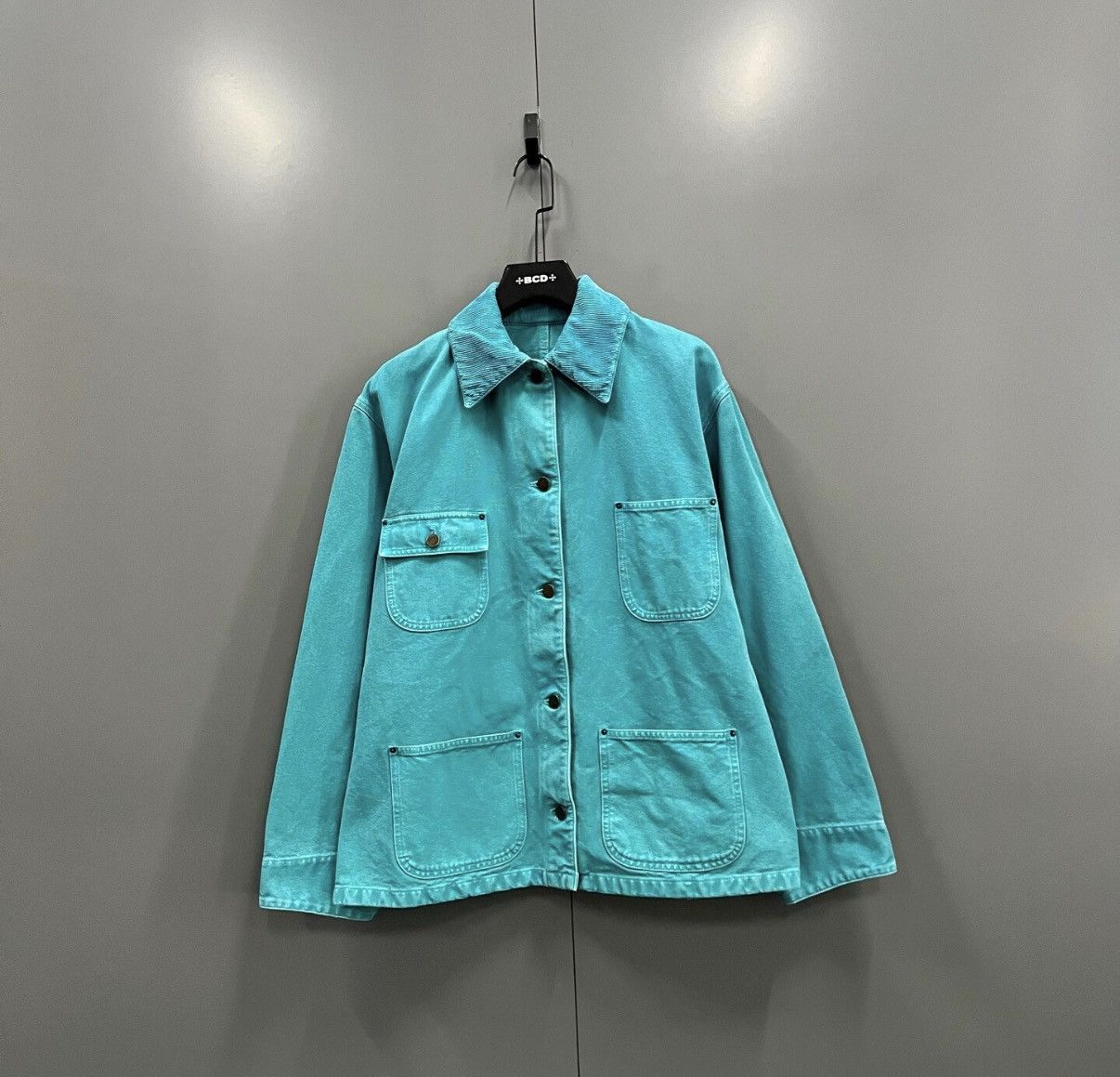 Prada Prada Teal Canvas Cargo Jacket J41 Size XS / US 0-2 / IT 36-38 - 1 Thumbnail