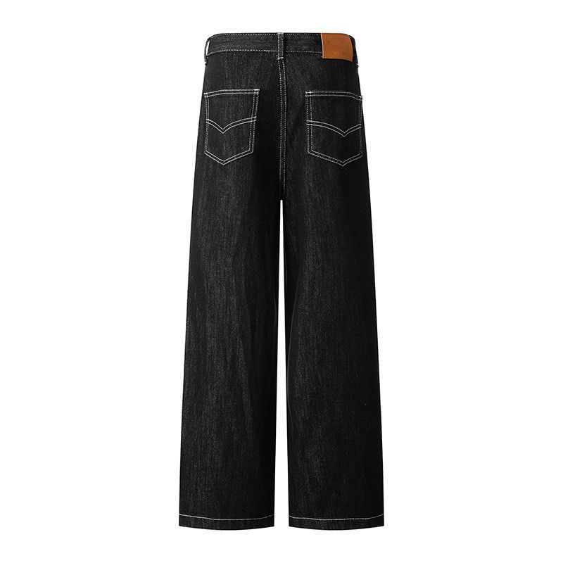 Jean American retro patchwork street loose jeans for men Size US 32 / EU 48 - 2 Thumbnail