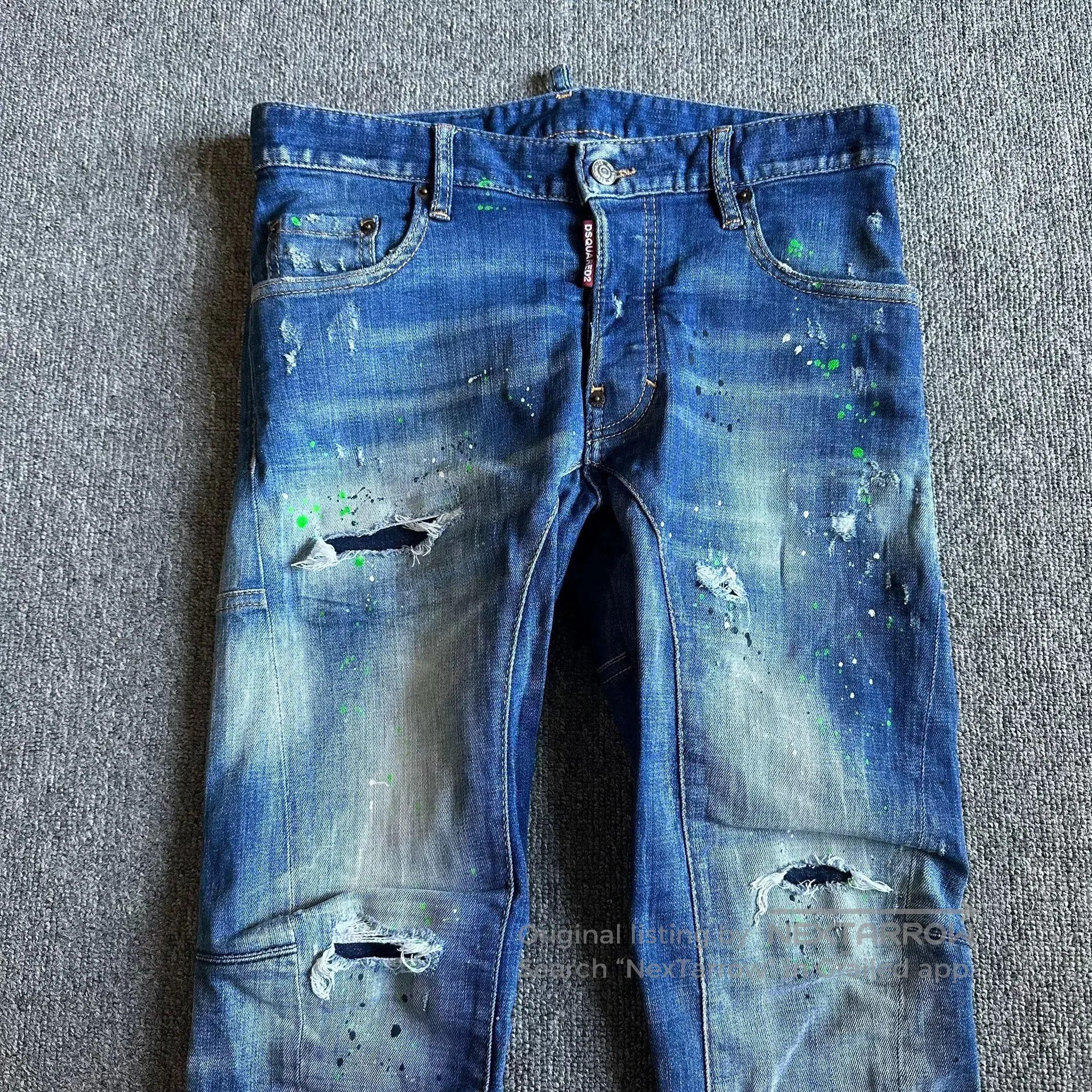 Dsquared2 Dsquared2 D2 Runway Paint Splatter Jeans. Size US 28 / EU 44 - 2 Thumbnail