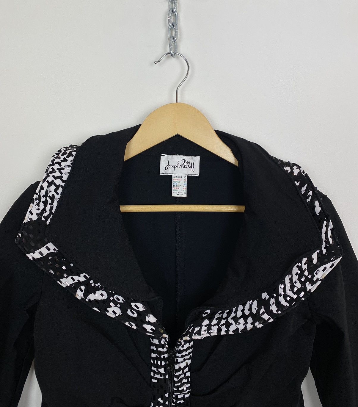 Joseph Ribkoff Vintage Joseph Ribkoff Avant Garde Zip Jacket 90’s Old Size L / US 10 / IT 46 - 2 Thumbnail